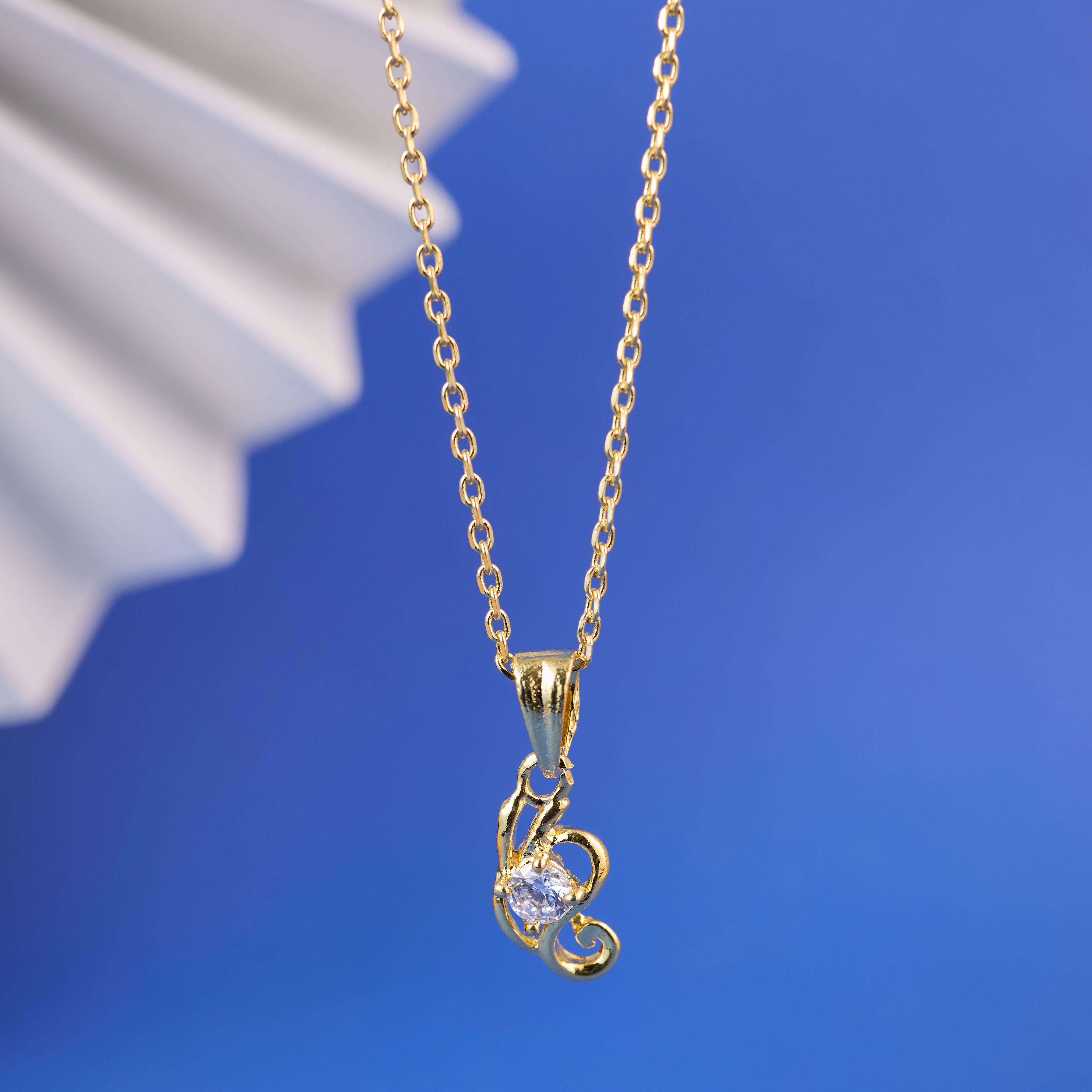 Nimoraa Rhythm Curl Gold Plated Chain