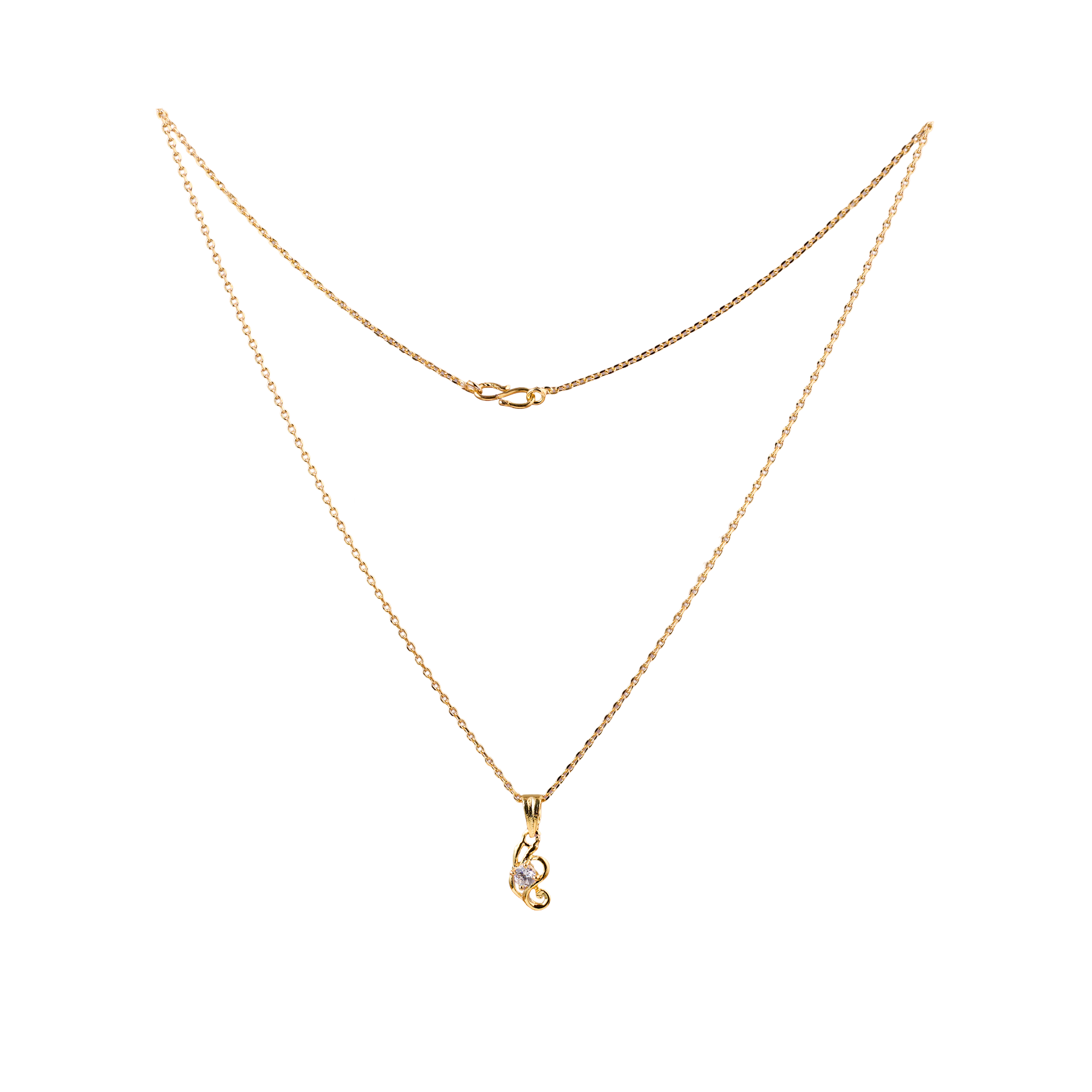 Nimoraa Rhythm Curl Gold Plated Chain