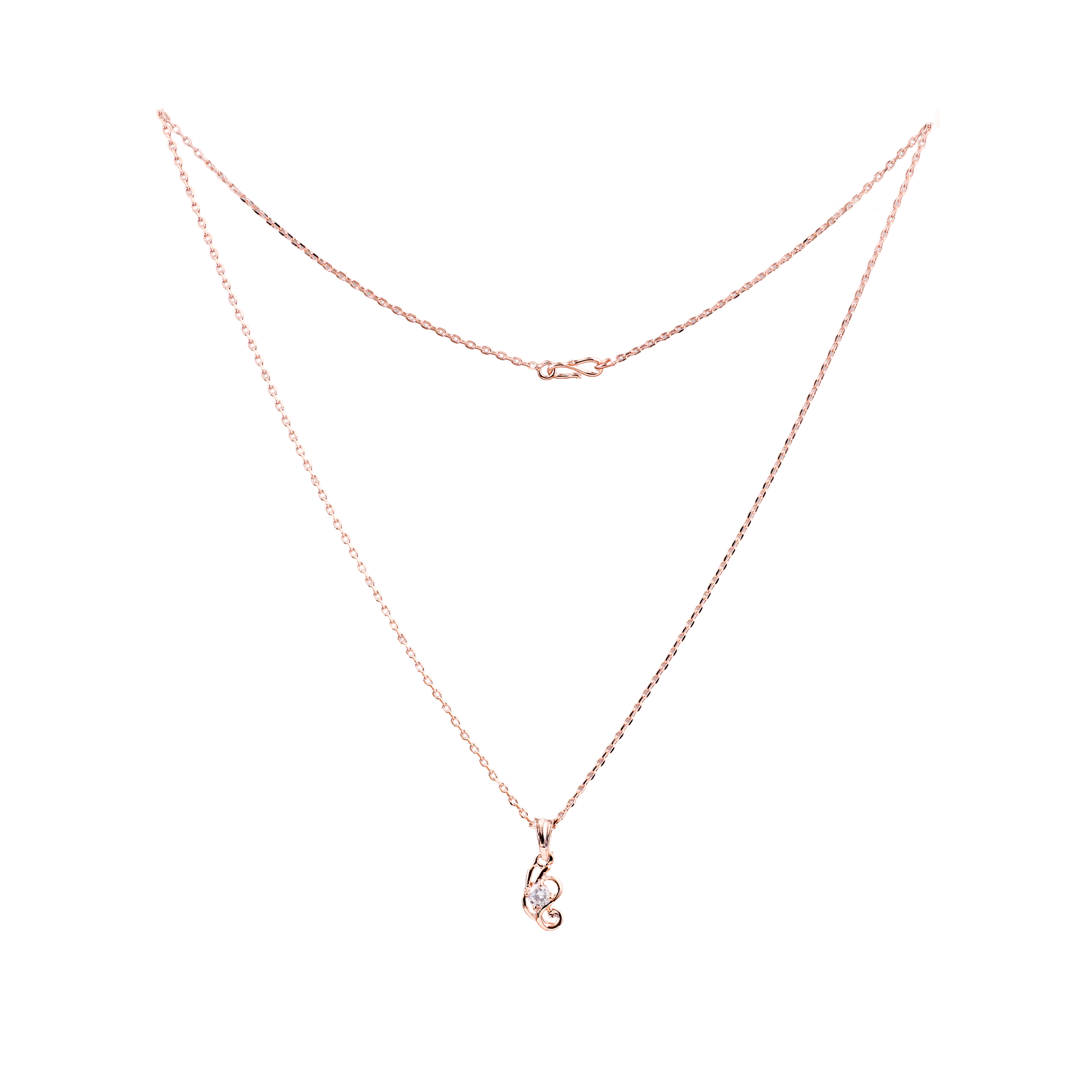 Nimoraa Rhythm Curl Rosegold Plated Chain