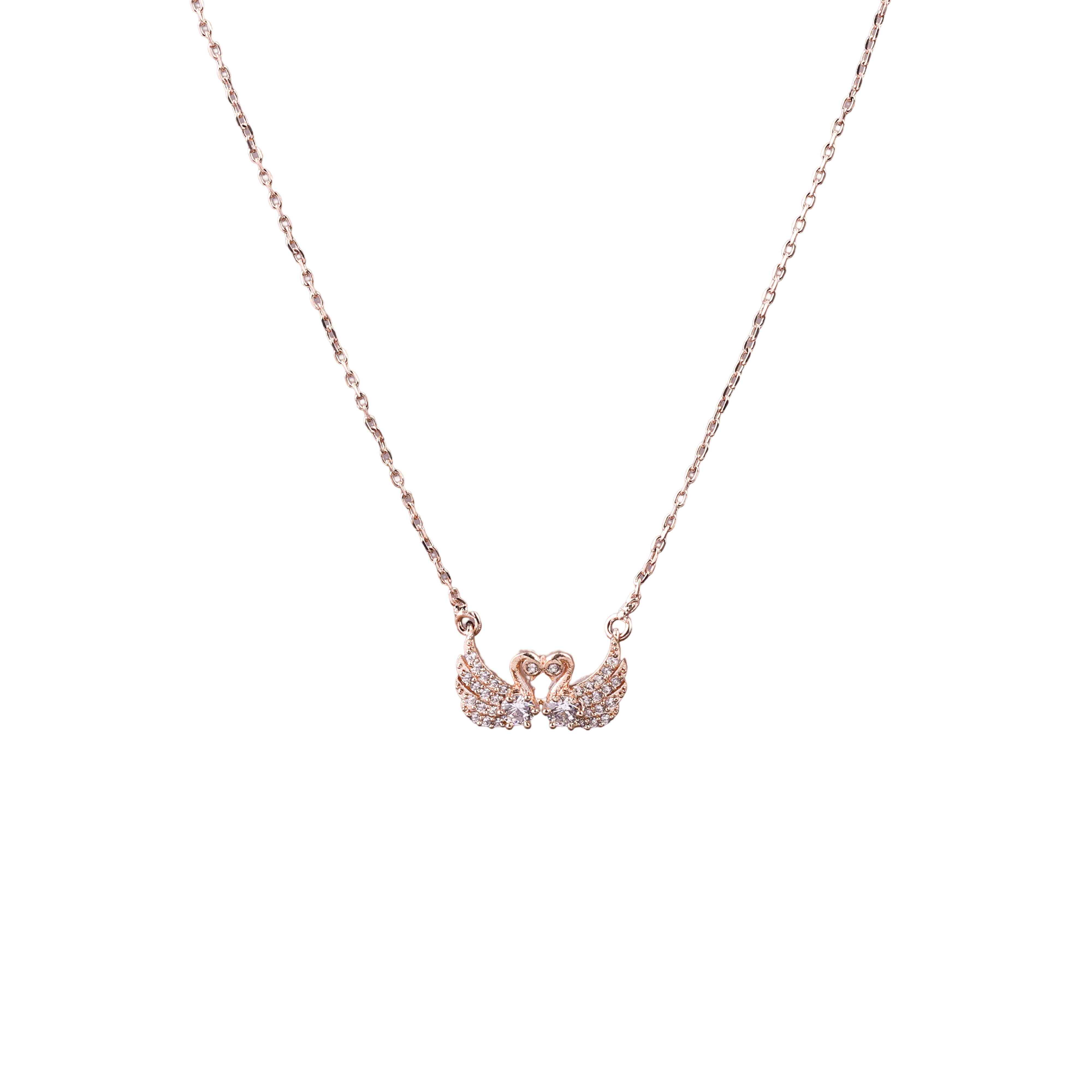 Nimoraa Twin Swan rosegold Wing Chain