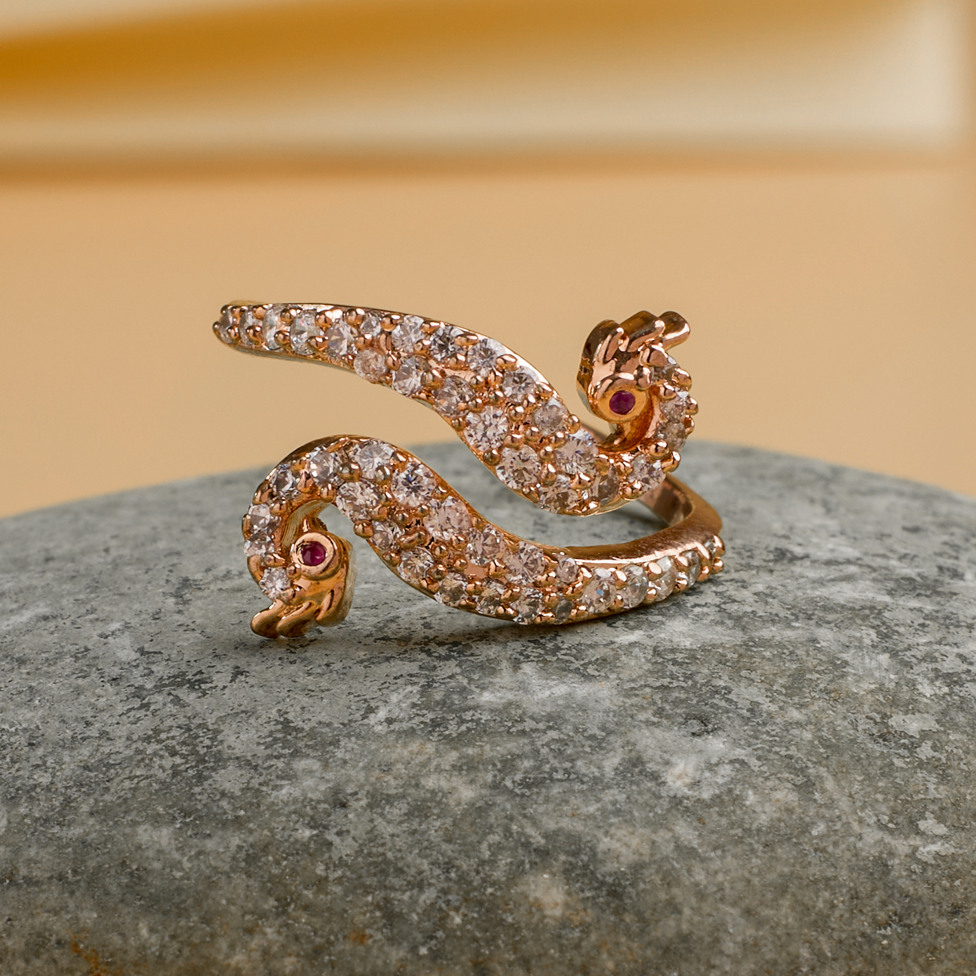 The Rosegold Serpentine Grace Ring