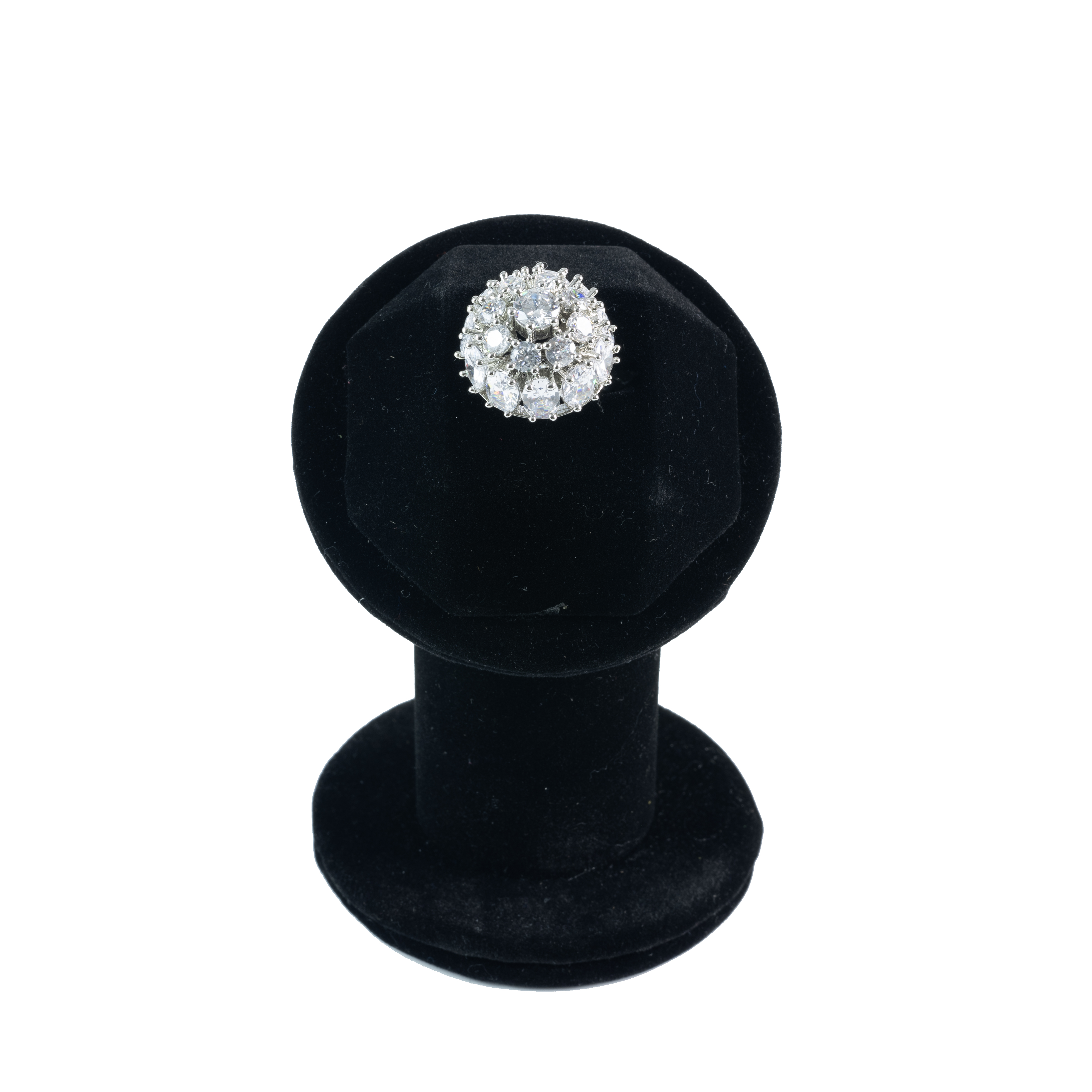 The Silver Aurora Crown Cocktail Ring