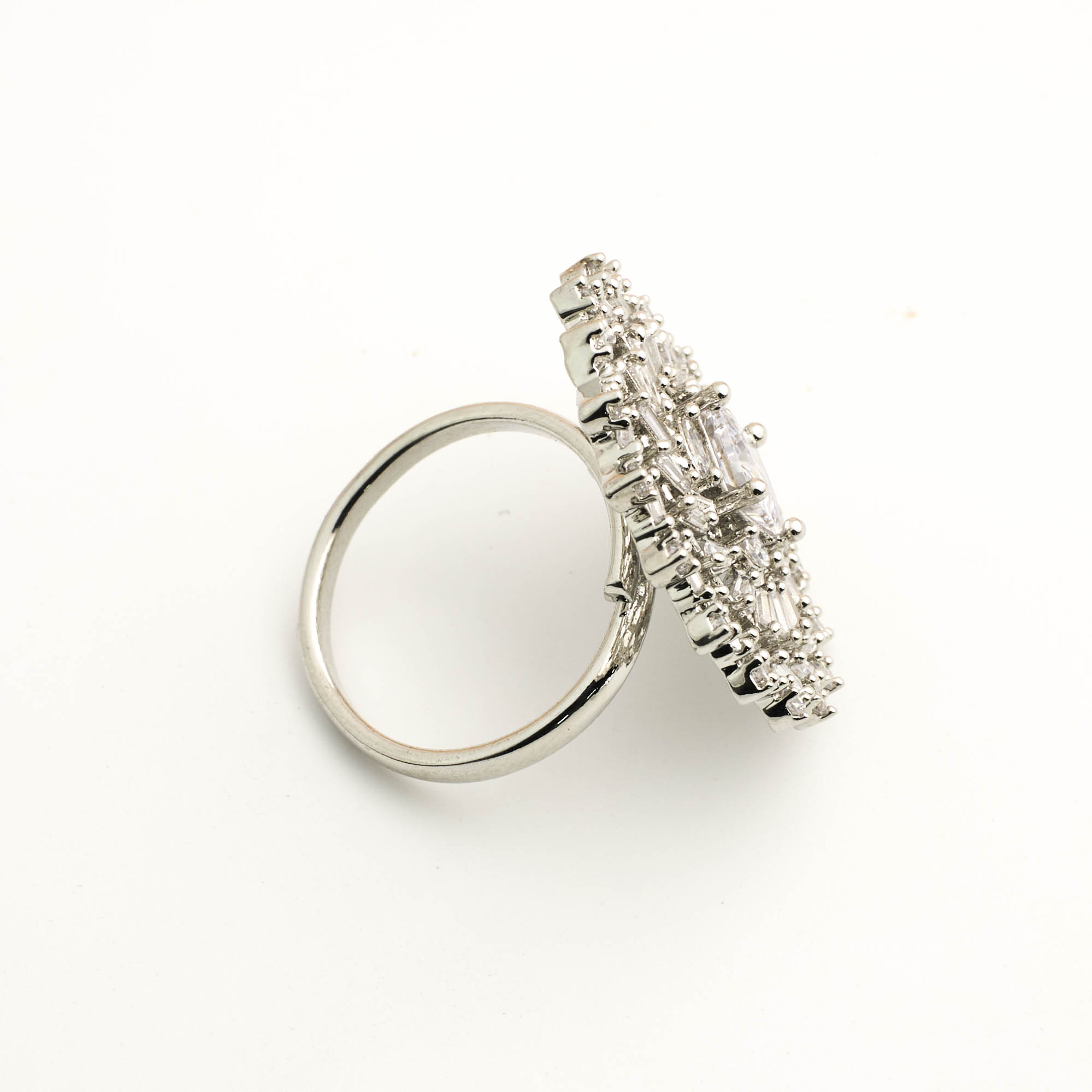 The Silver Sunflower Spark Ring