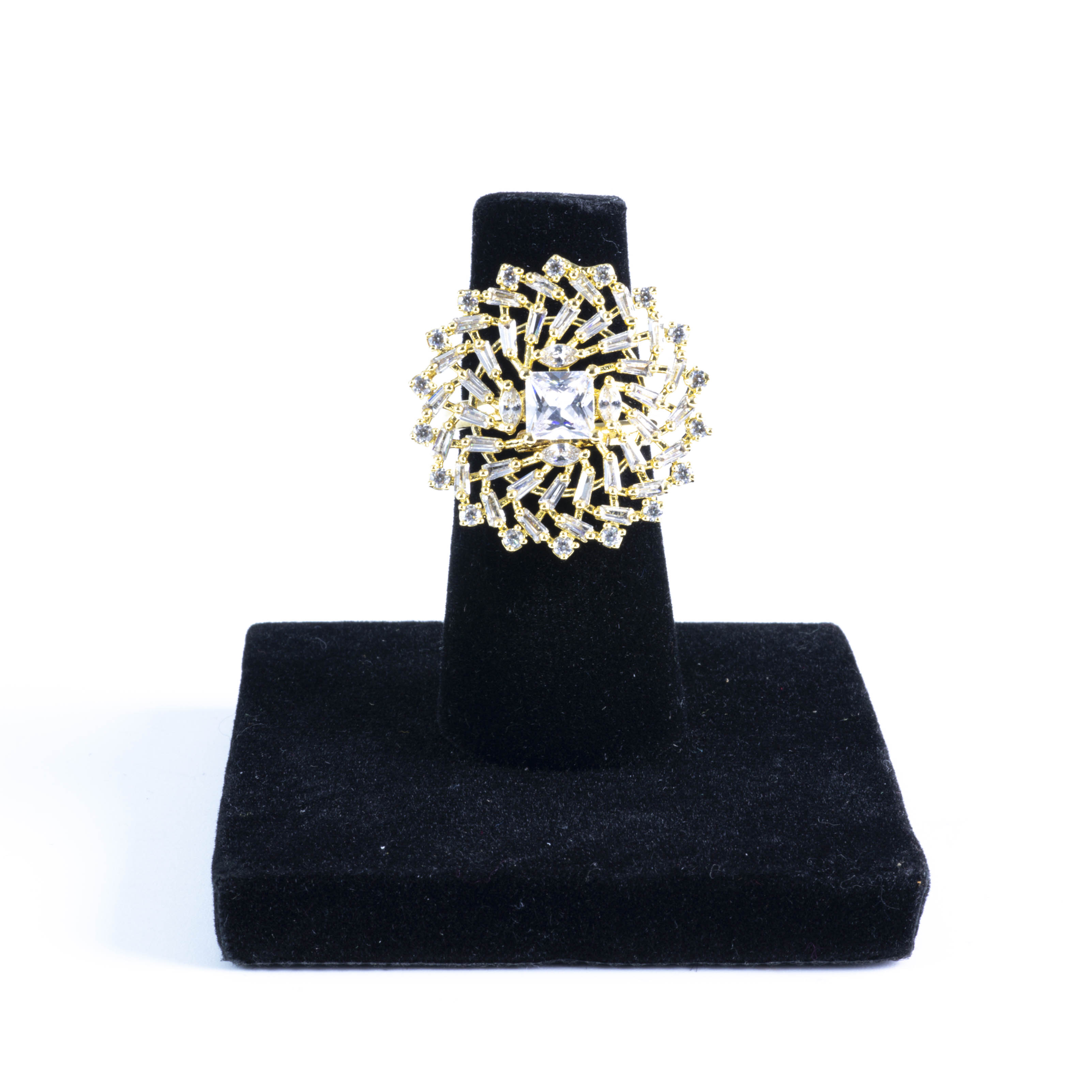 The Gold Sunflower Spark Ring