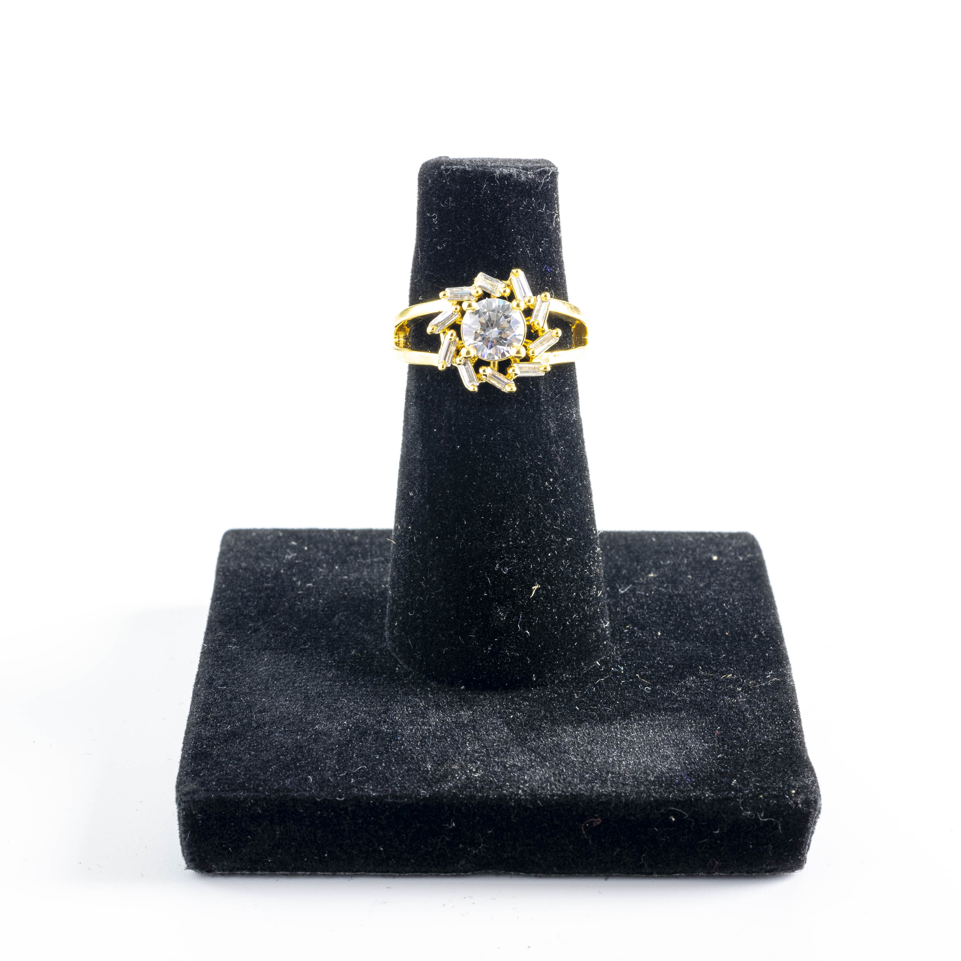 The Gold Baguette Star Solitaire