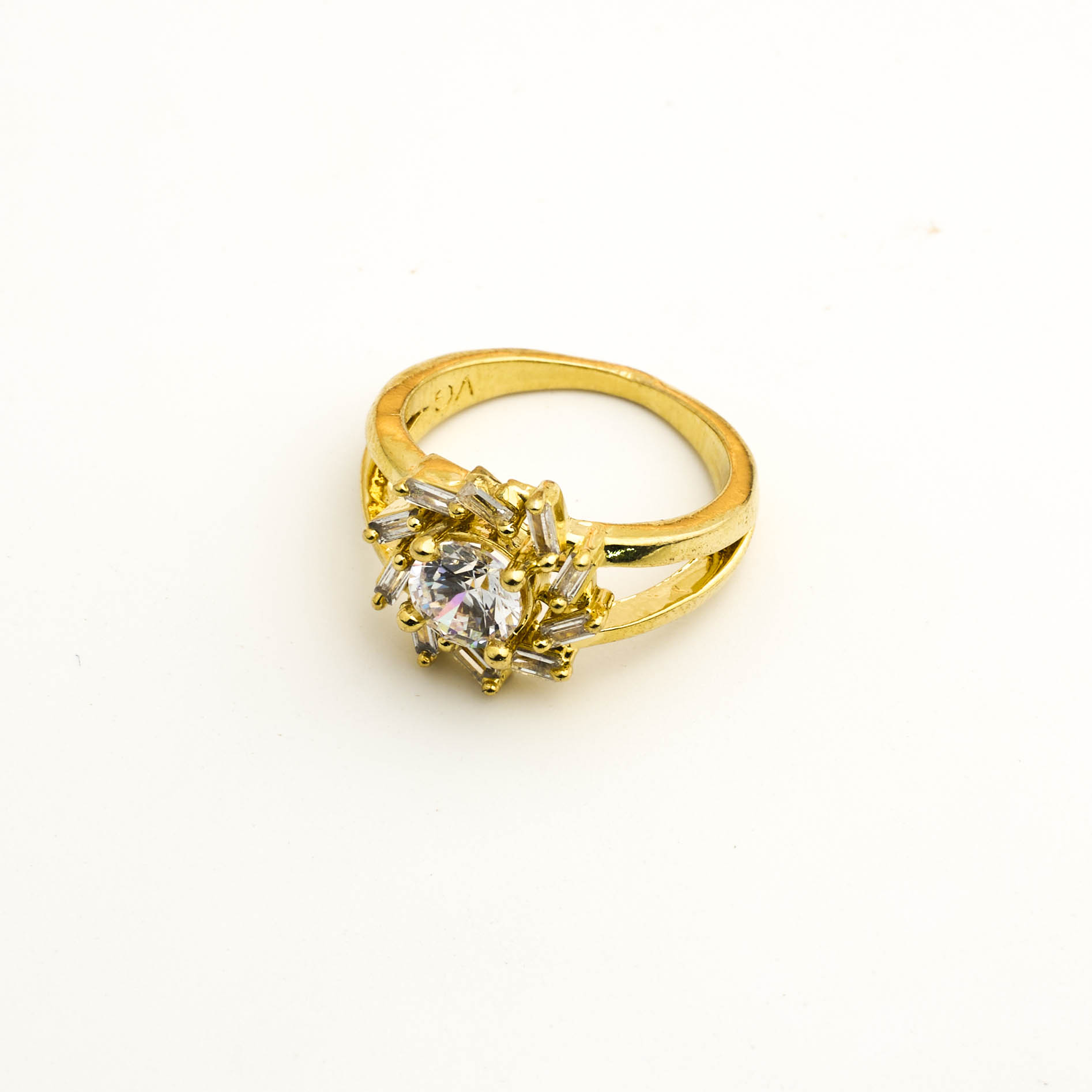 The Gold Baguette Star Solitaire