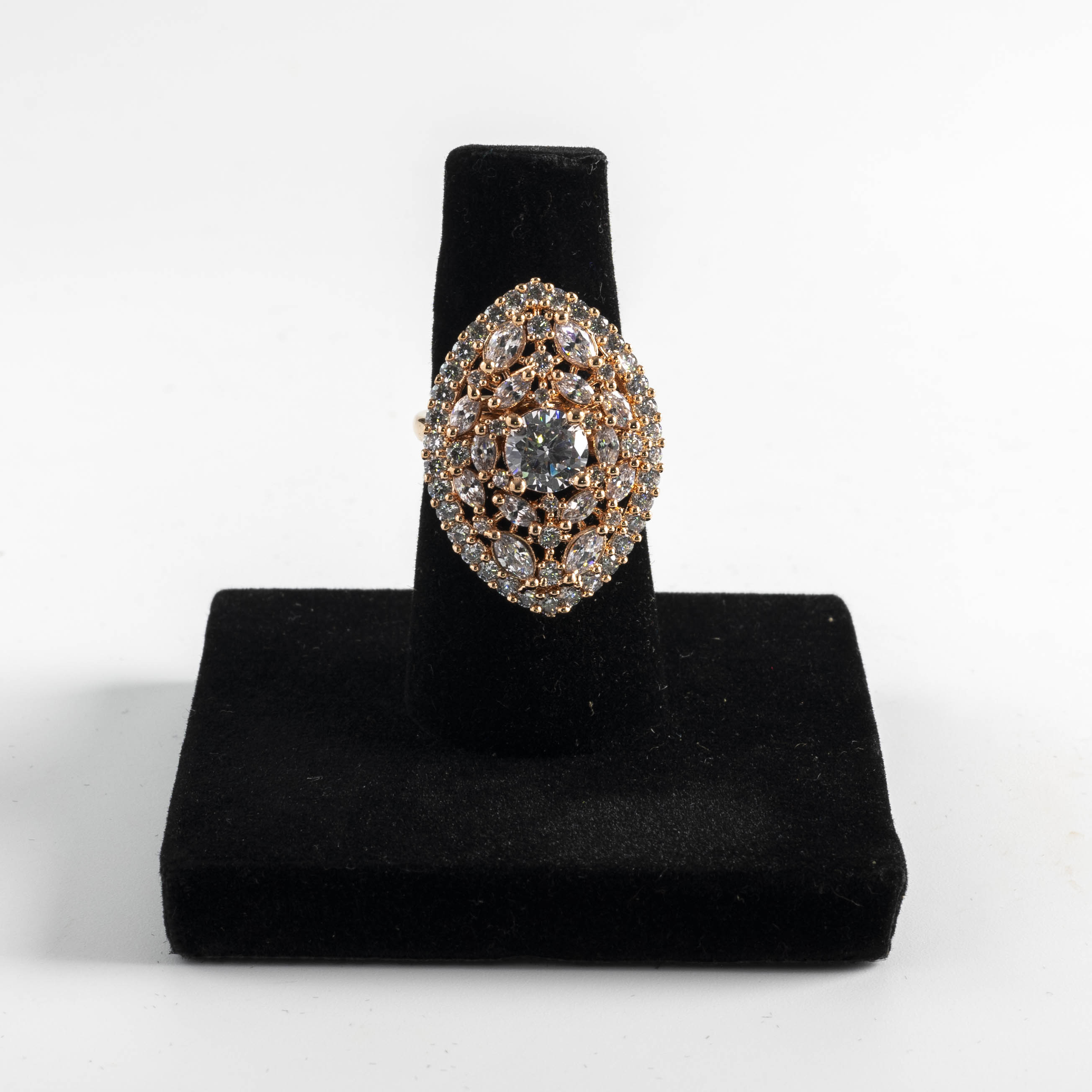 The Rosegold Regal Halo Marquise Cocktail