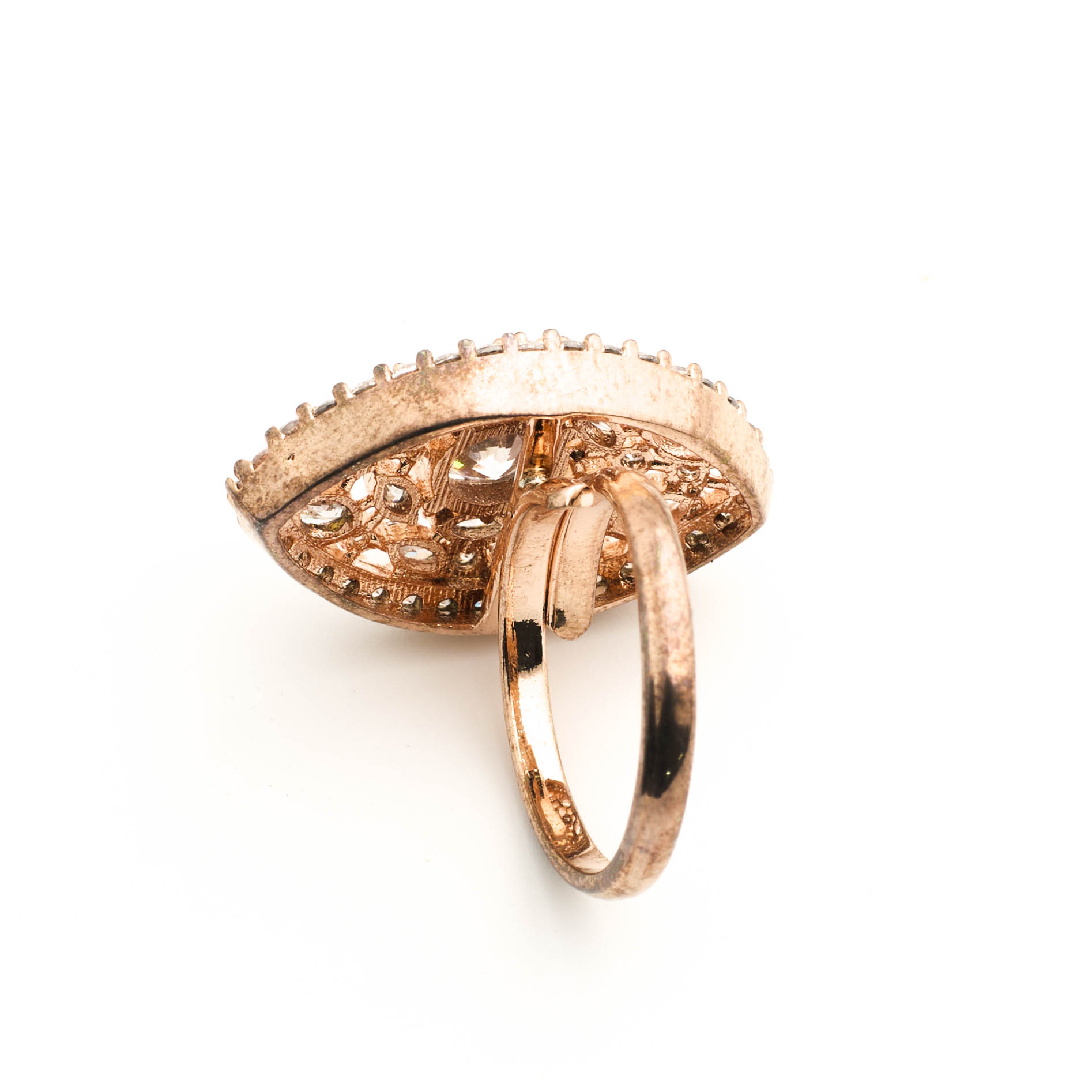 The Rosegold Regal Halo Marquise Cocktail