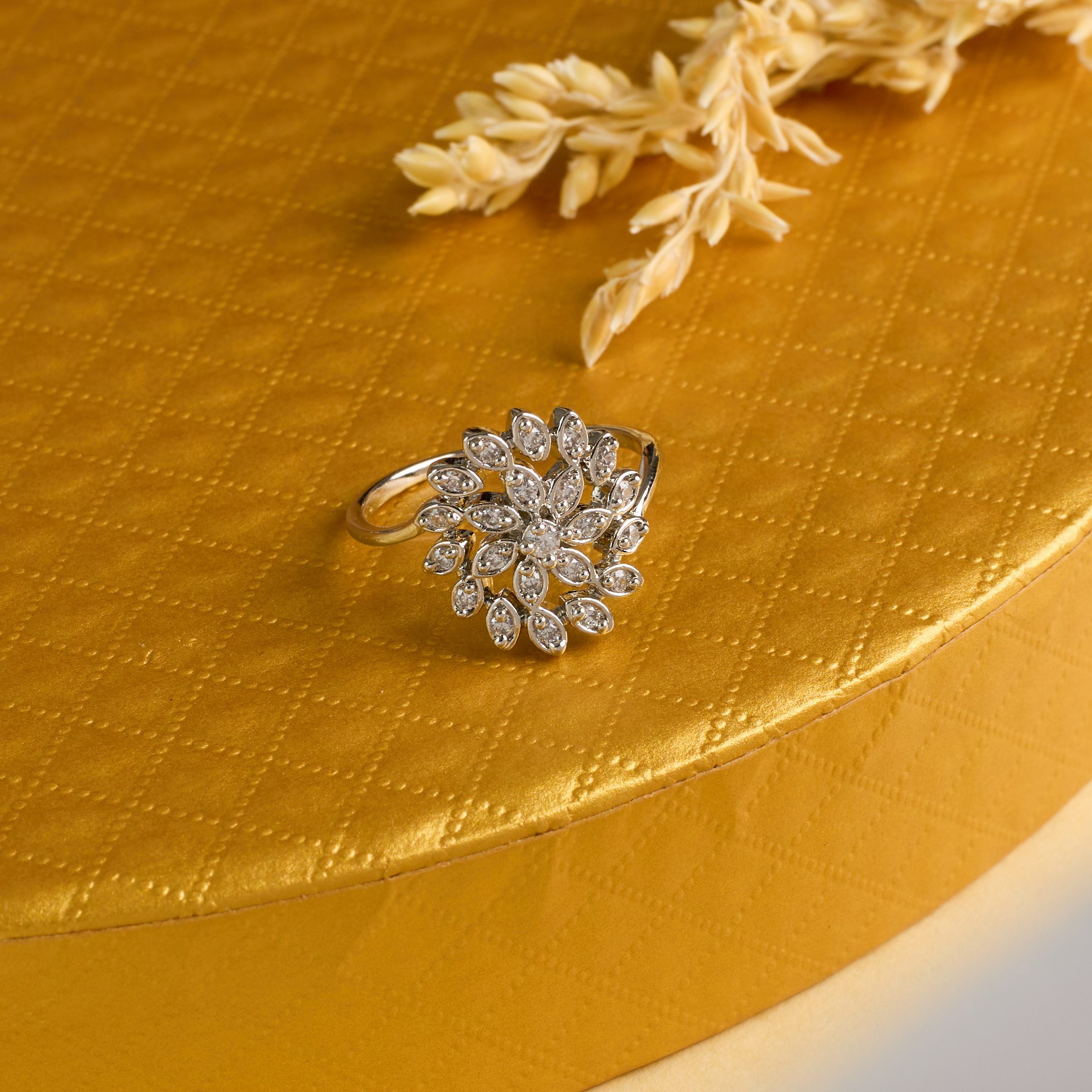 The Silver Daily Marquise Bloom Ring