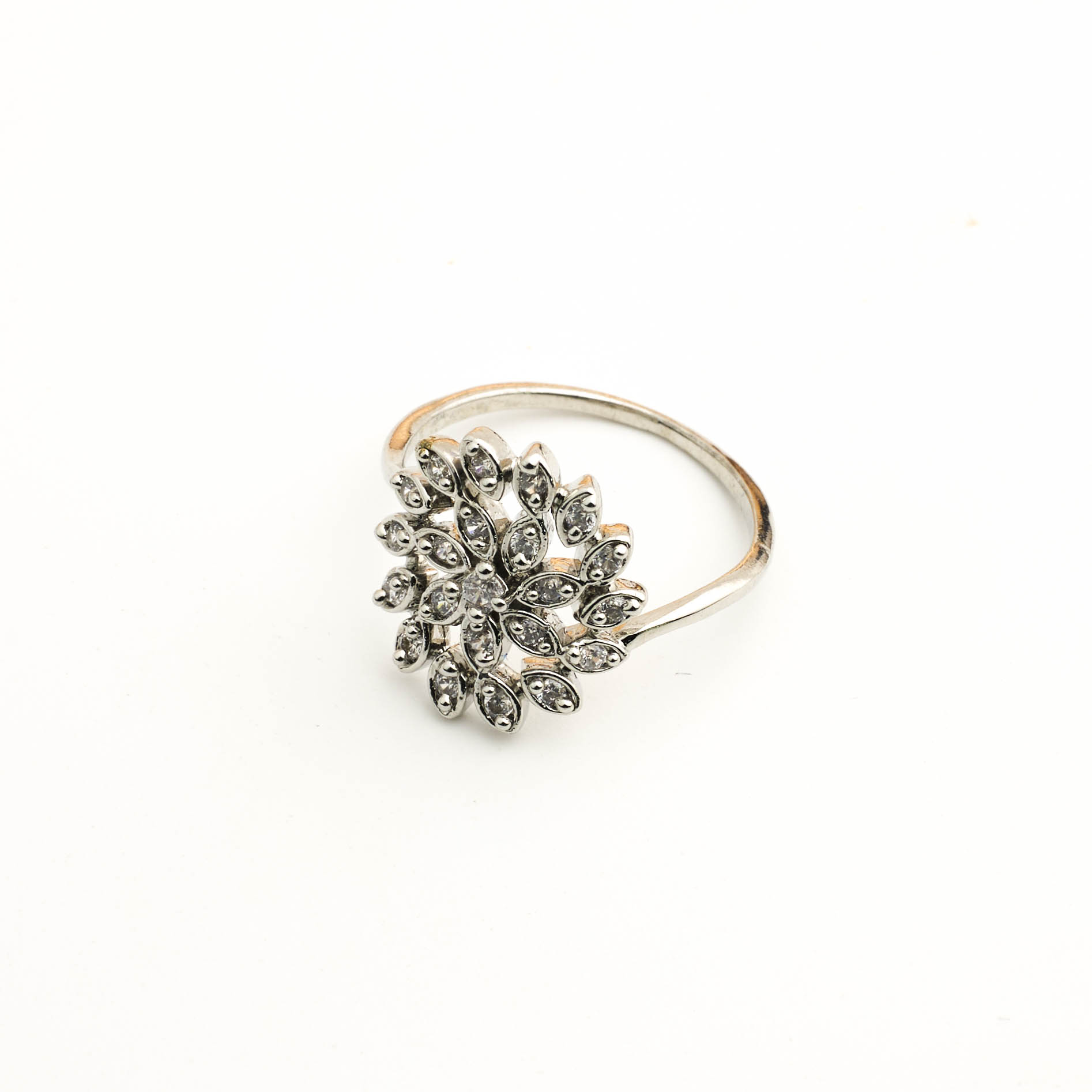 The Silver Daily Marquise Bloom Ring