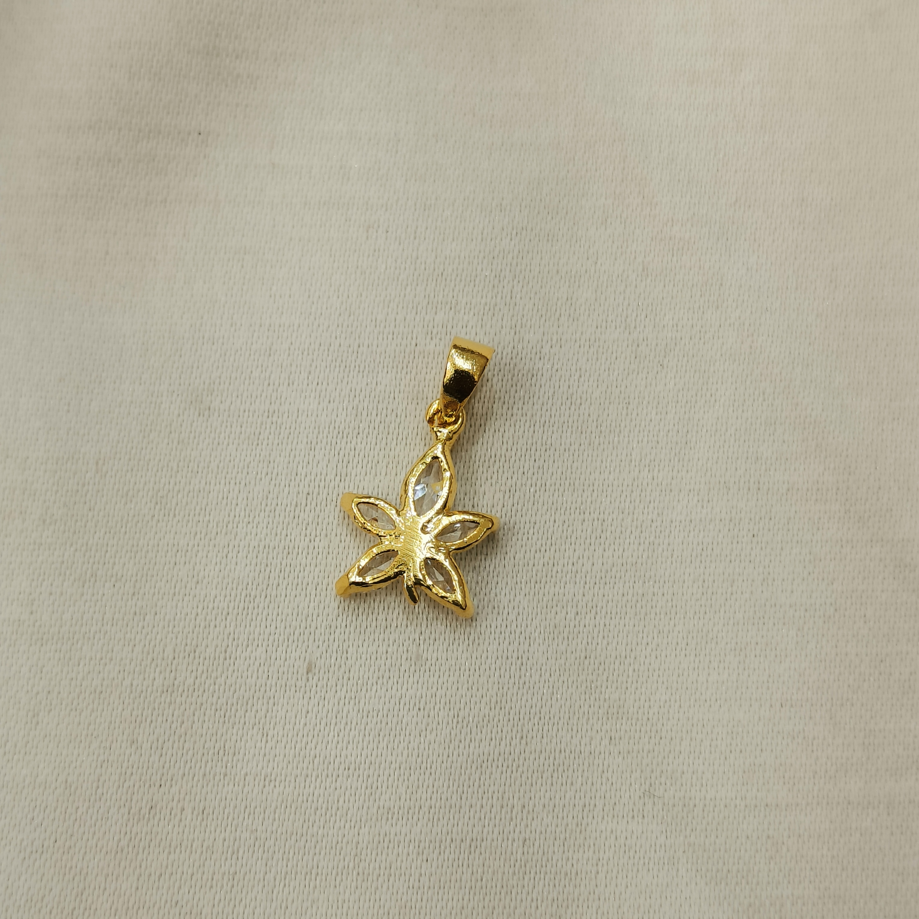 Petal Light Gold Plated Pendant Chain