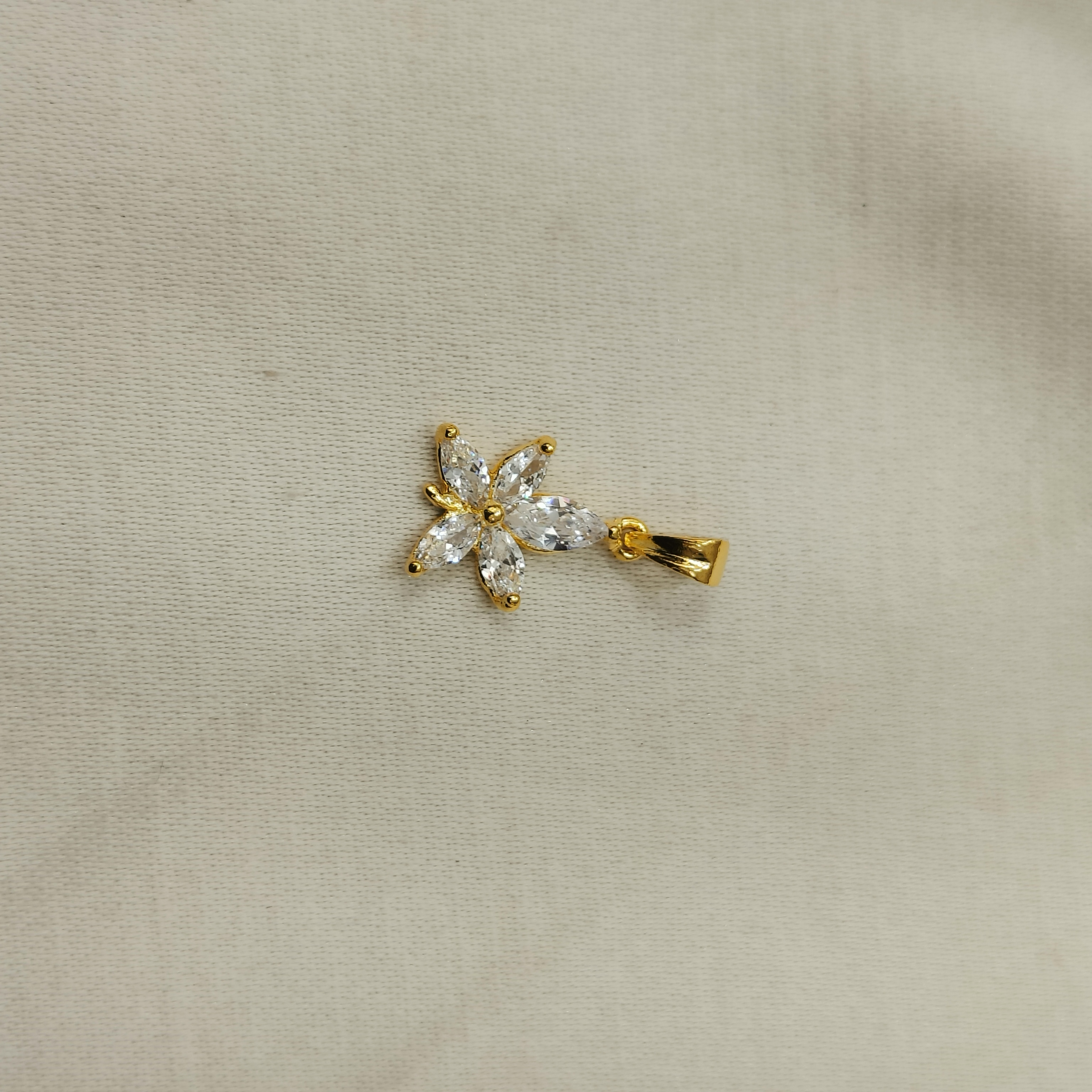 Petal Light Gold Plated Pendant Chain