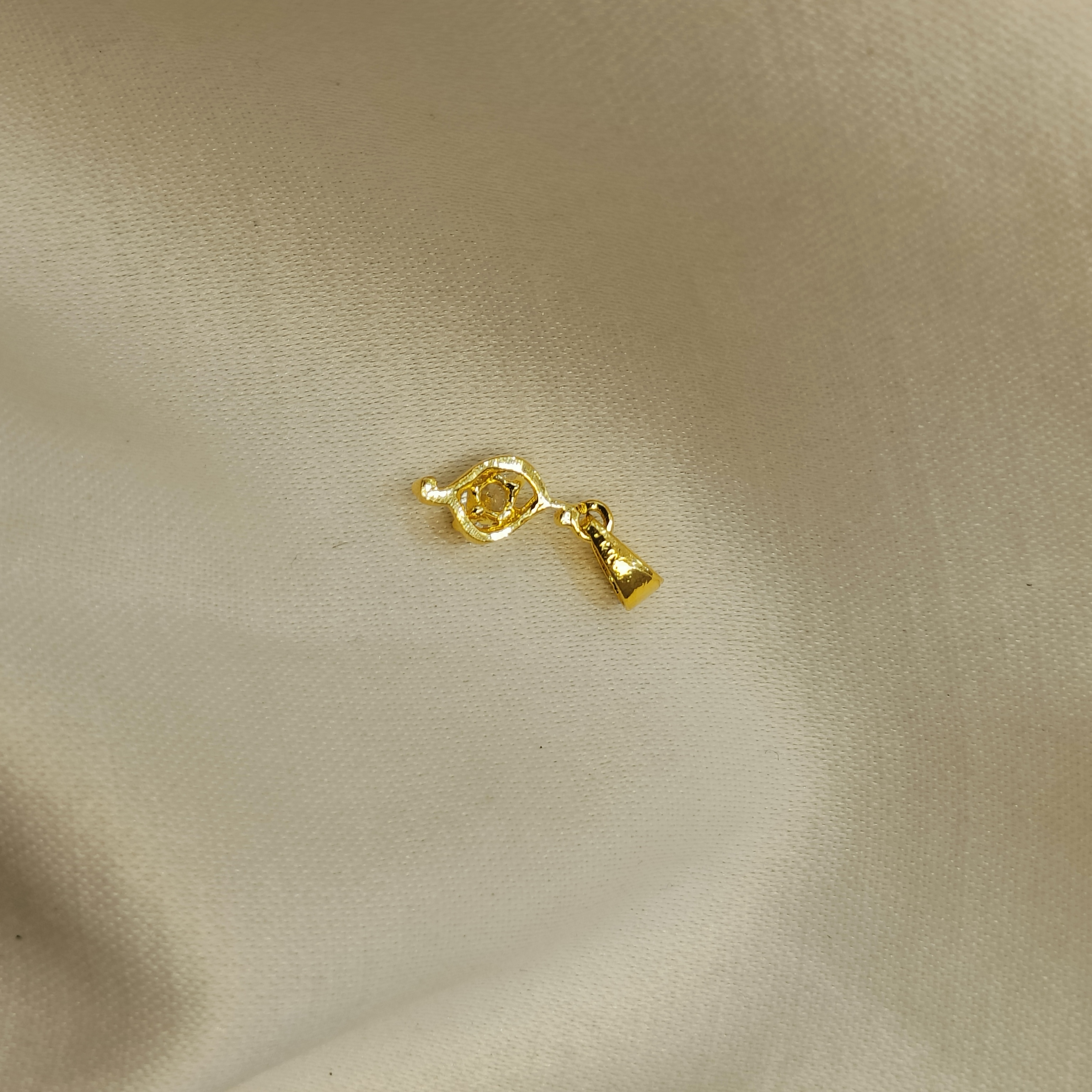 Orbit Drop Gold Plated Pendant Chain