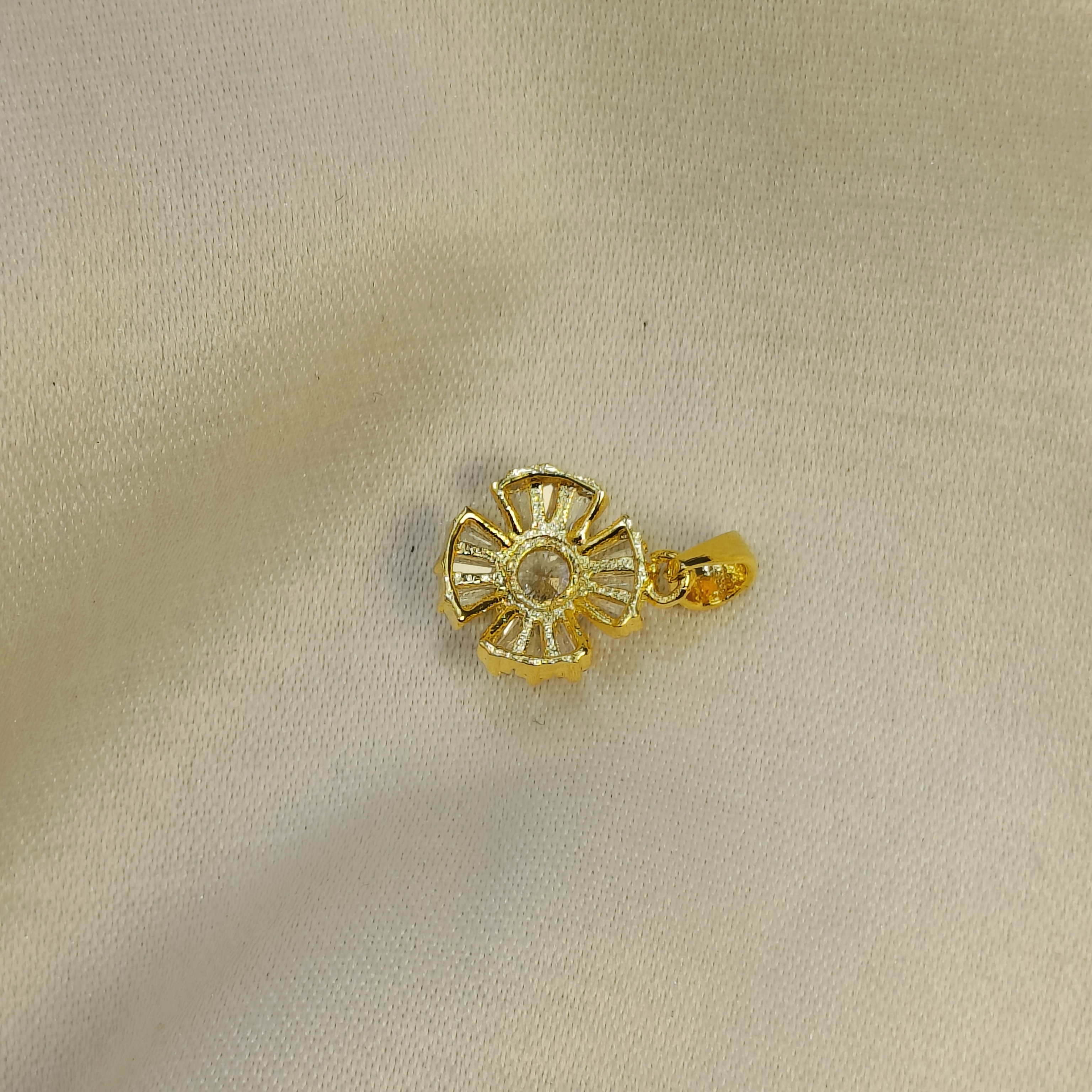 Sunray Bloom Gold Plated Pendant Chain