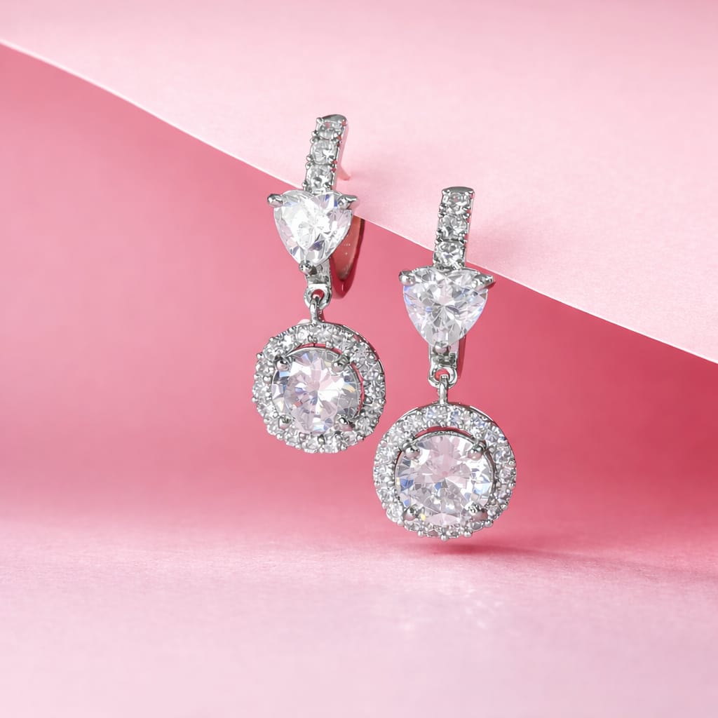 The Love-Bomb Silver Earrings