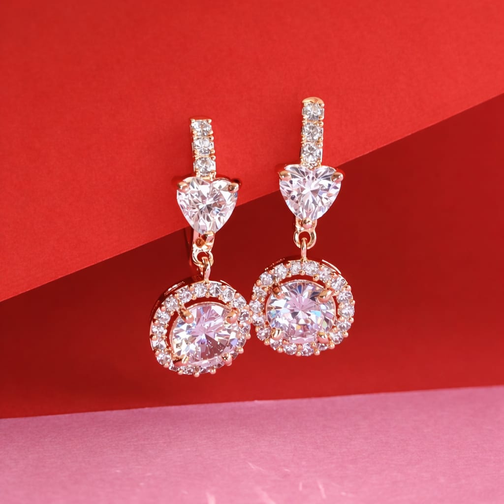 The Rosegold Love-Bomb earrings