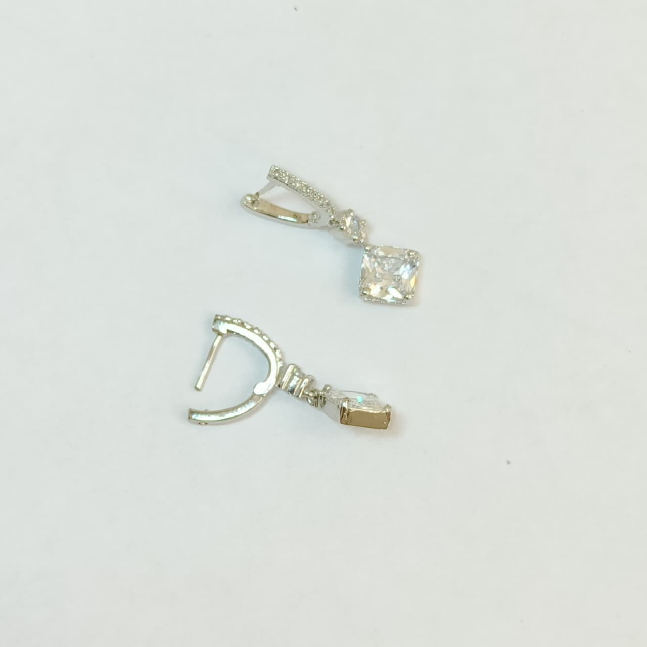 Silver Radiance Drop Earrings