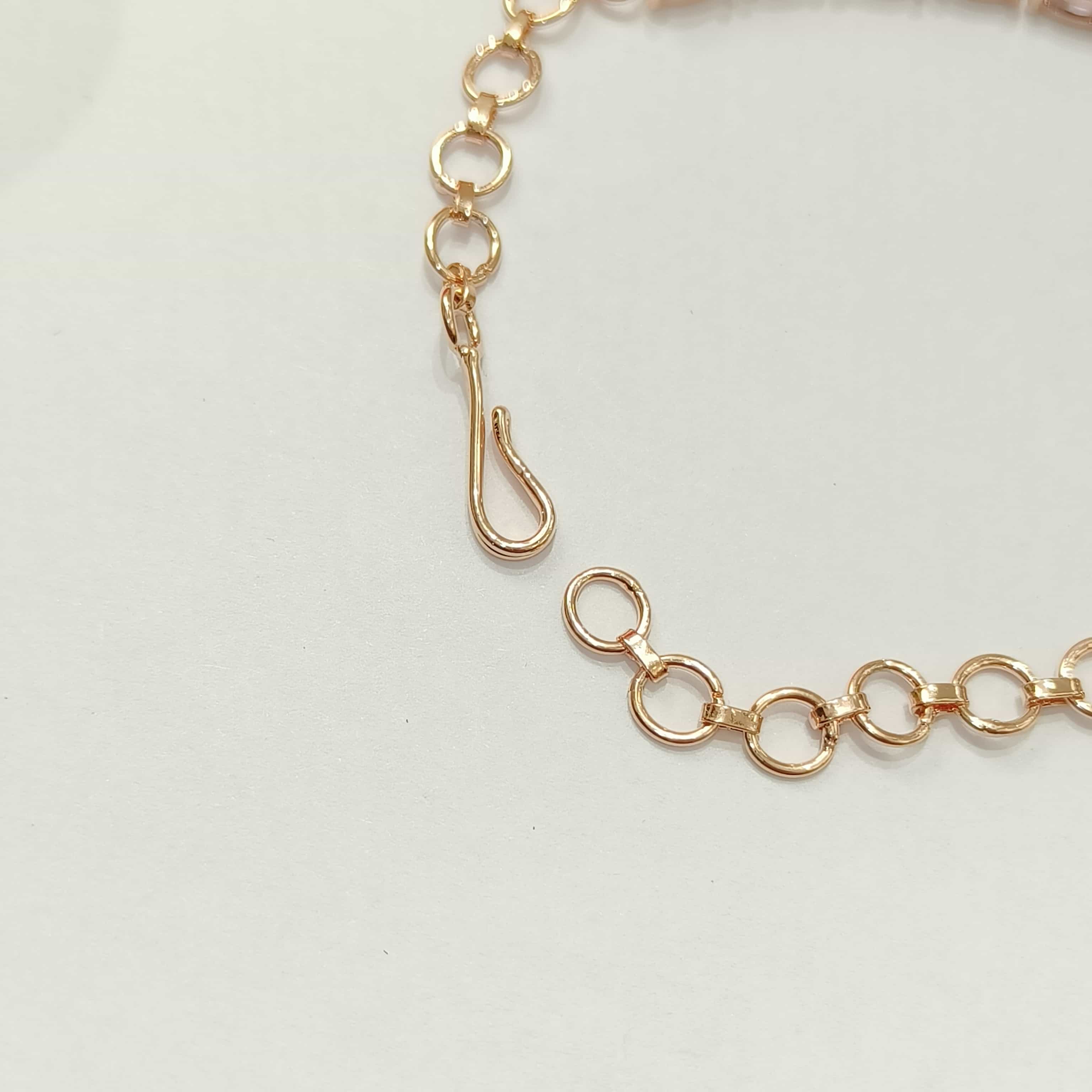 Nimoraa Purple Cushion Glow Bracelet – Rosegold Plated