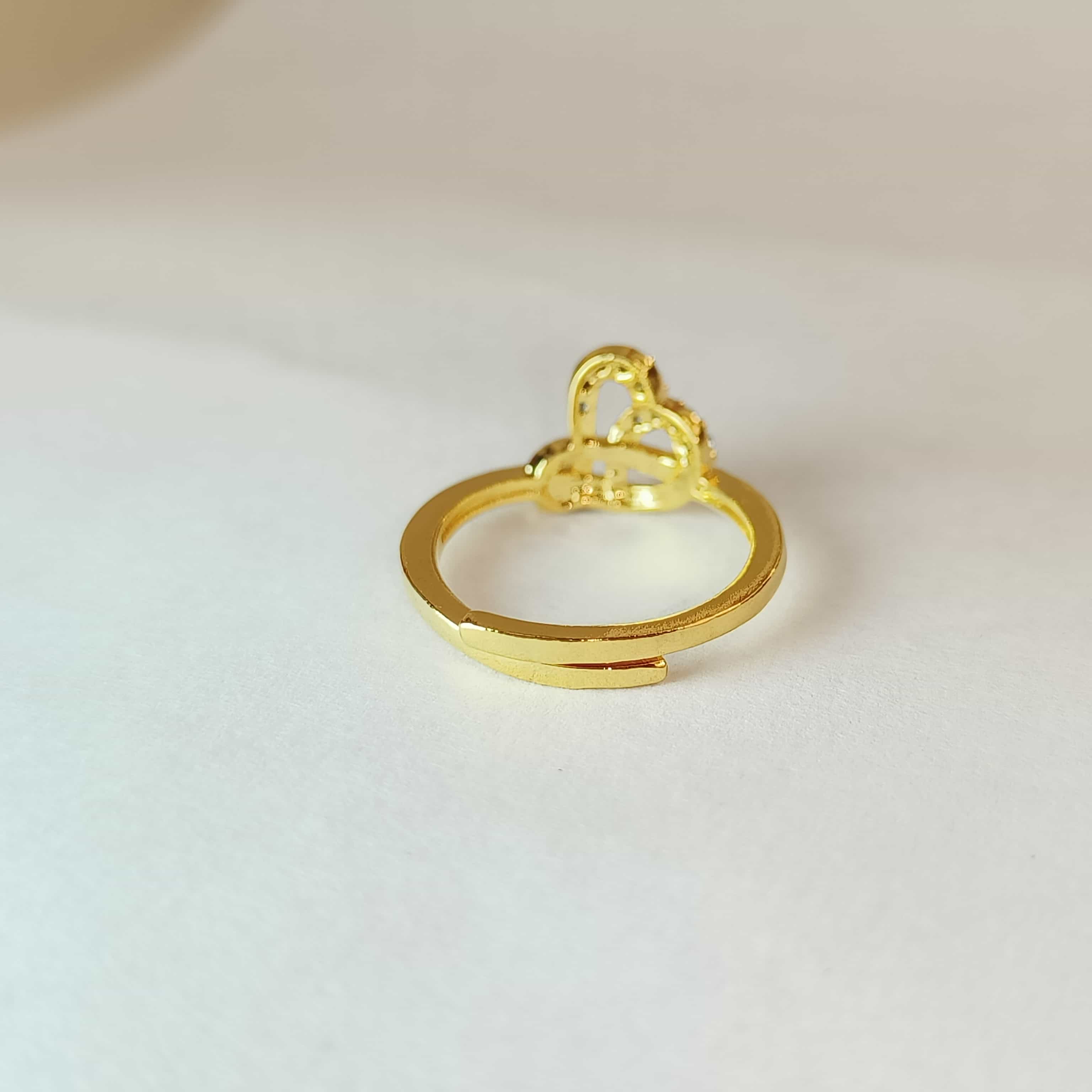 Nimoraa Interlocked Heart Promise Ring