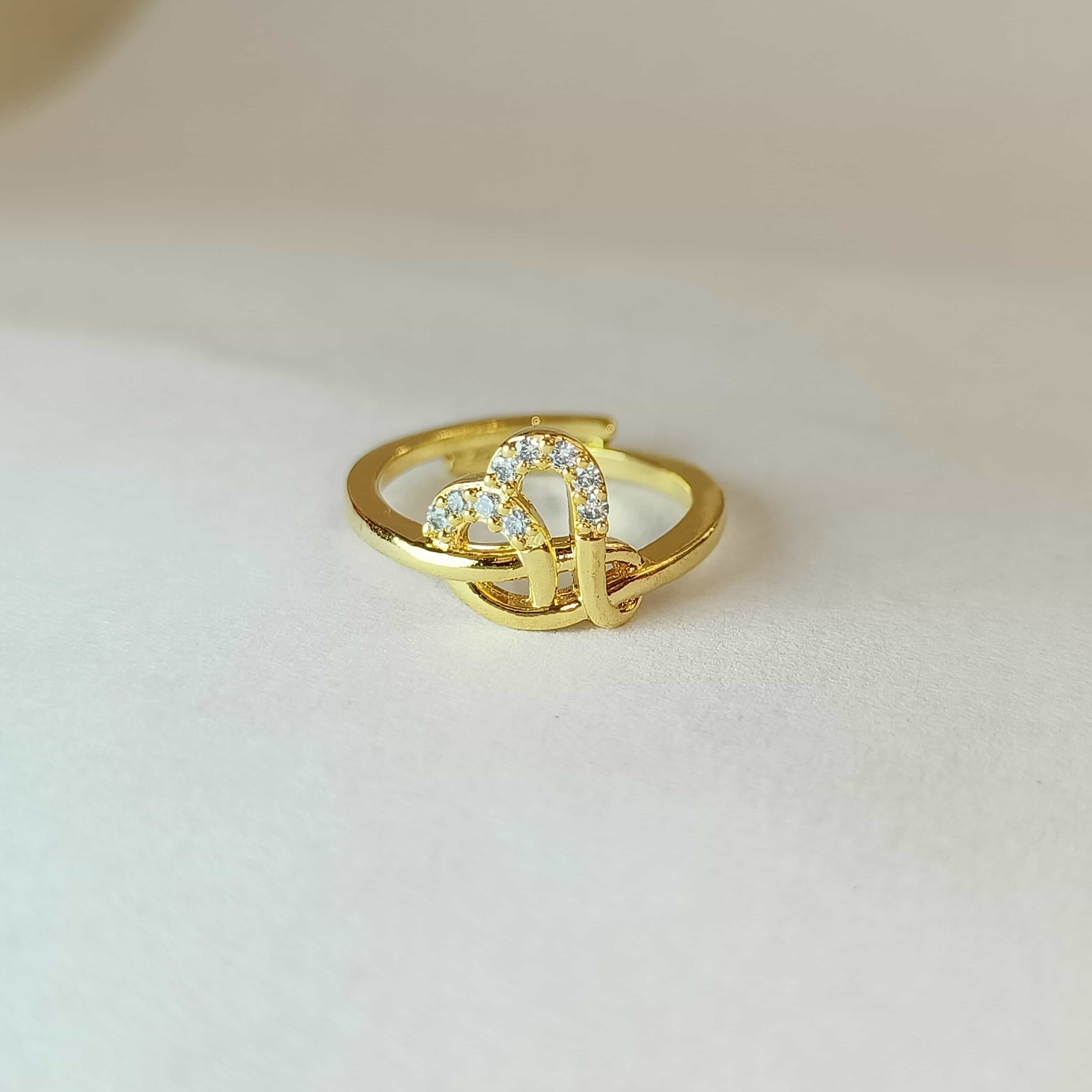 Nimoraa Interlocked Heart Promise Ring