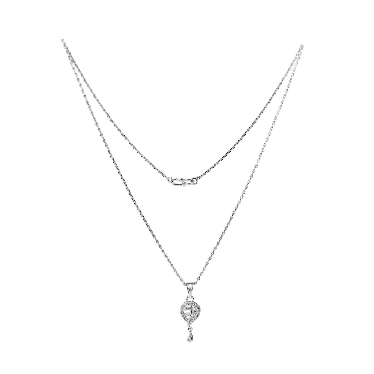 Nimoraa Silver Leaf Whisper Pendant Set