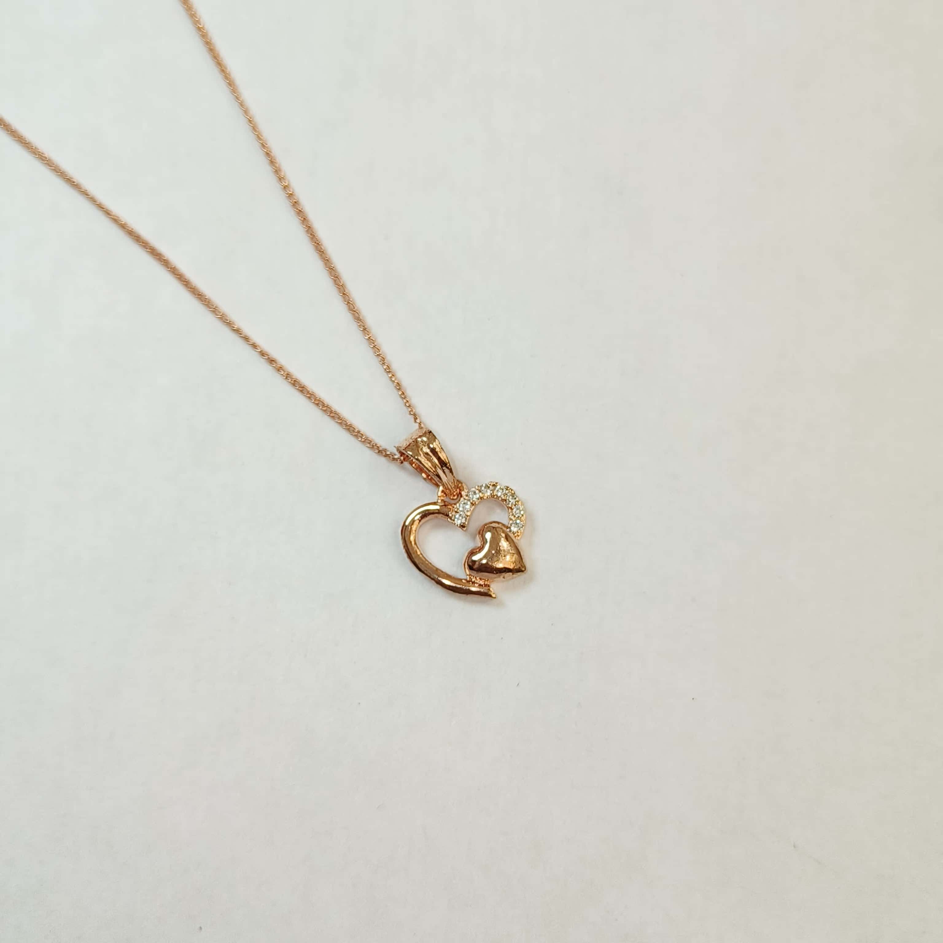 Nimoraa Twin Heart Promise Pendant Set