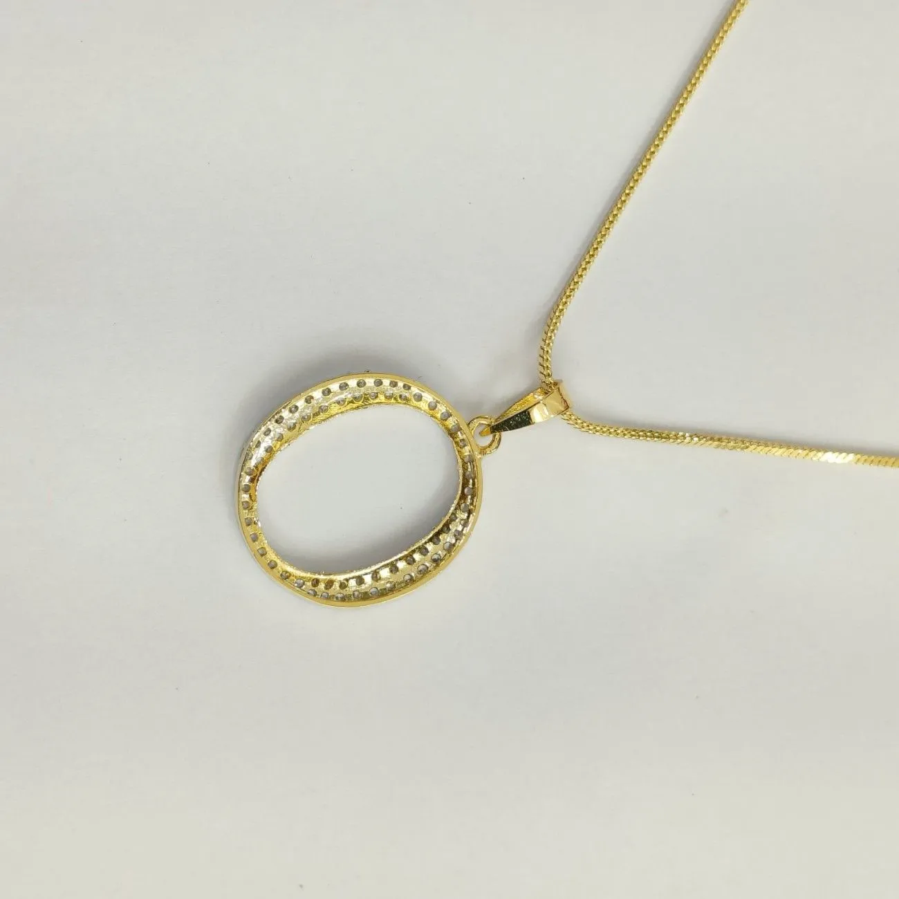 Nimoraa N Initial Gold Plated Pendant Chain