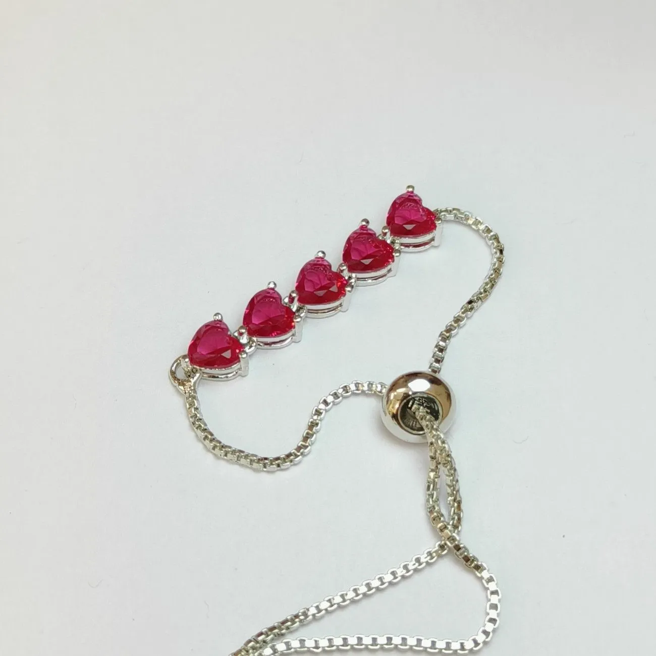 Nimoraa Amora Cupid Quint Flow Bracelet – Silver Red