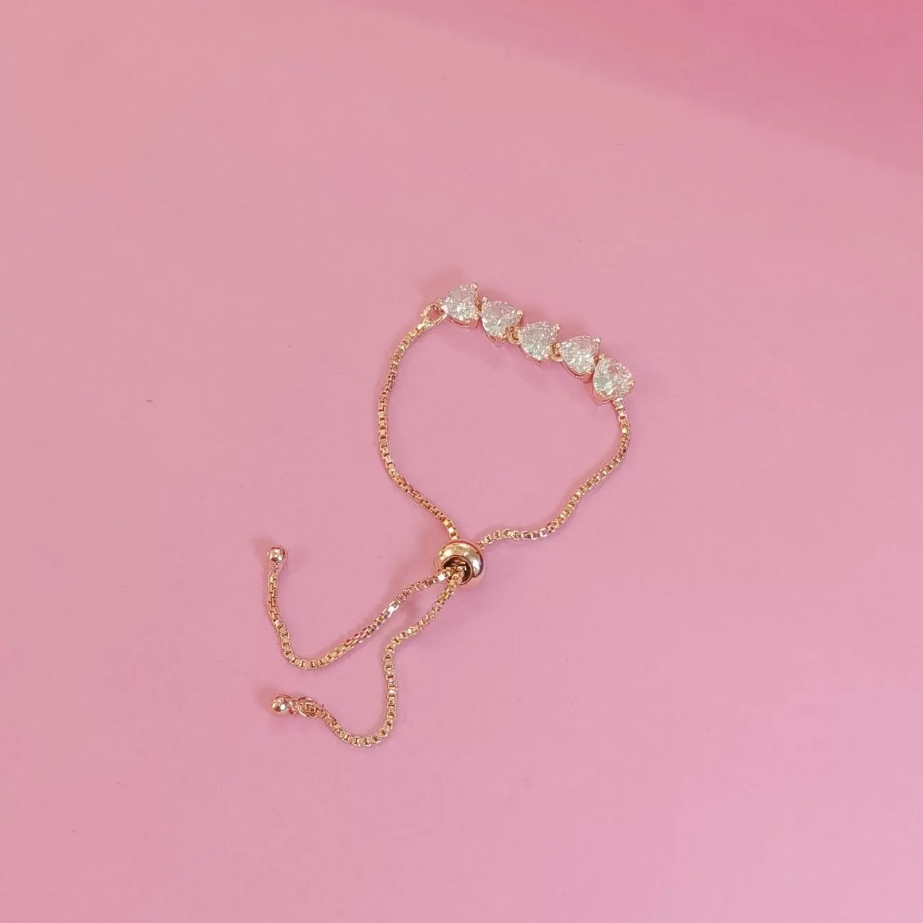 Nimoraa Amora Cupid Quint Flow Bracelet – Rosegold White