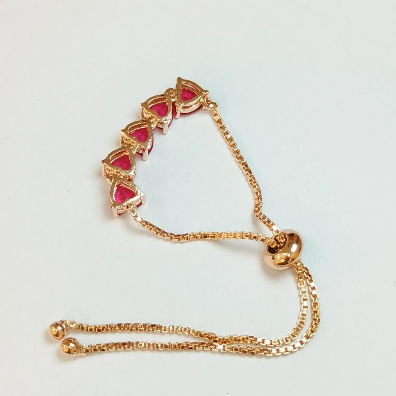 Nimoraa Amora Cupid Quint Flow Bracelet – Rose Gold Red