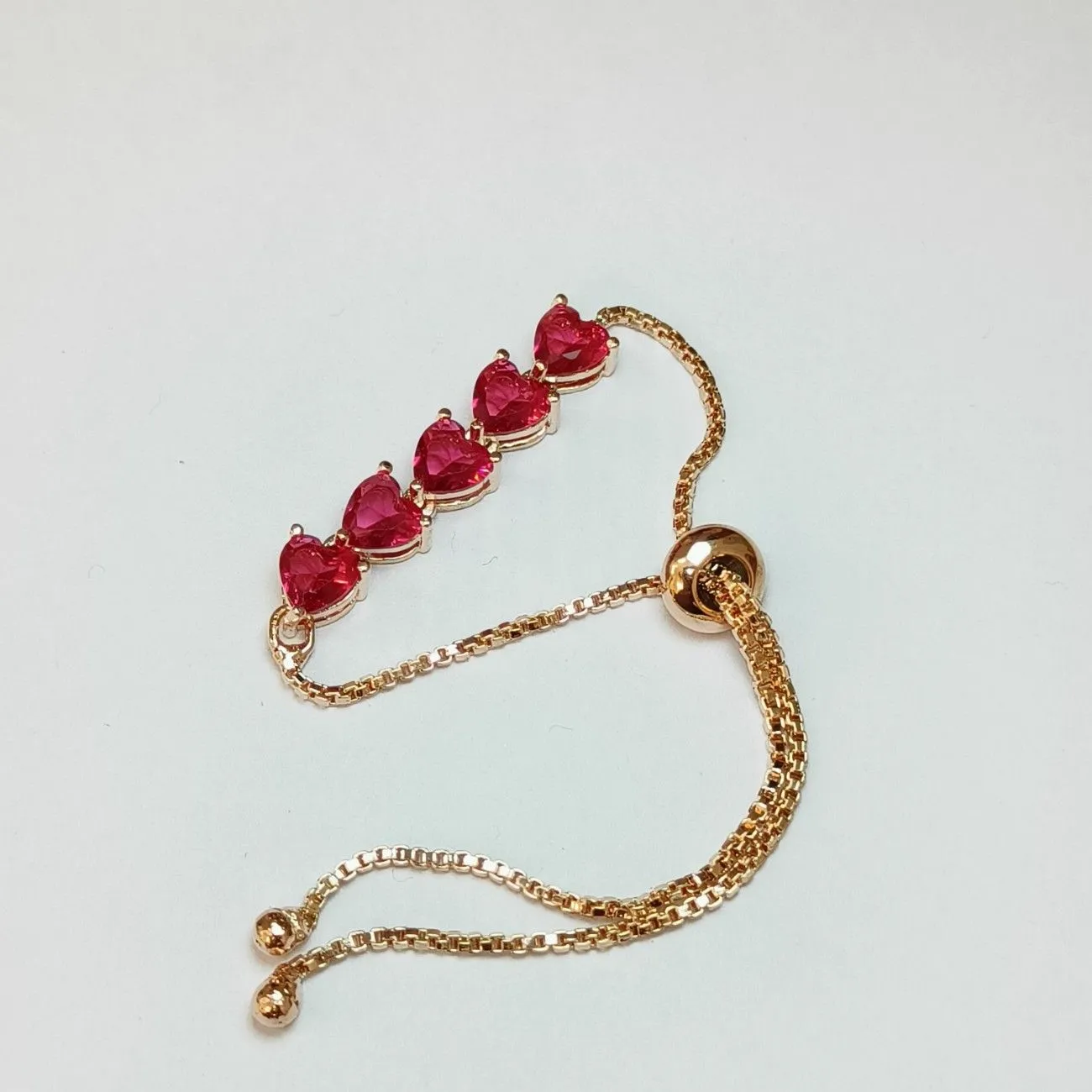 Nimoraa Amora Cupid Quint Flow Bracelet – Rose Gold Red