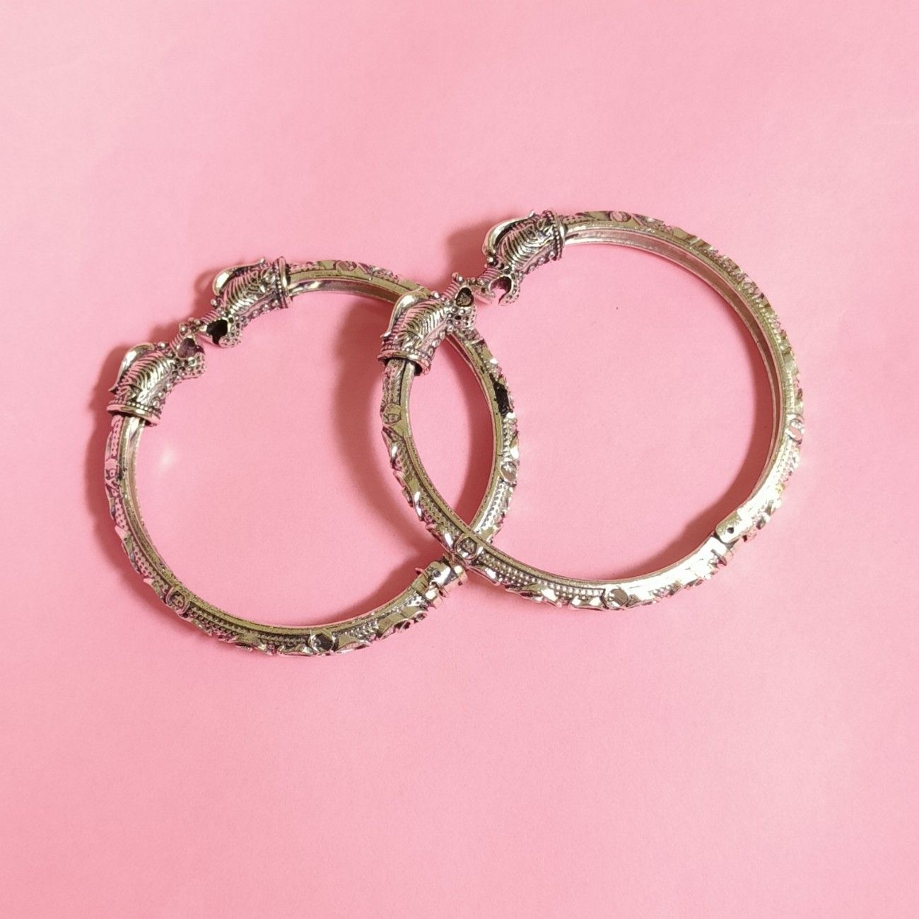 Meher Antique Embellished Lion Kada Set