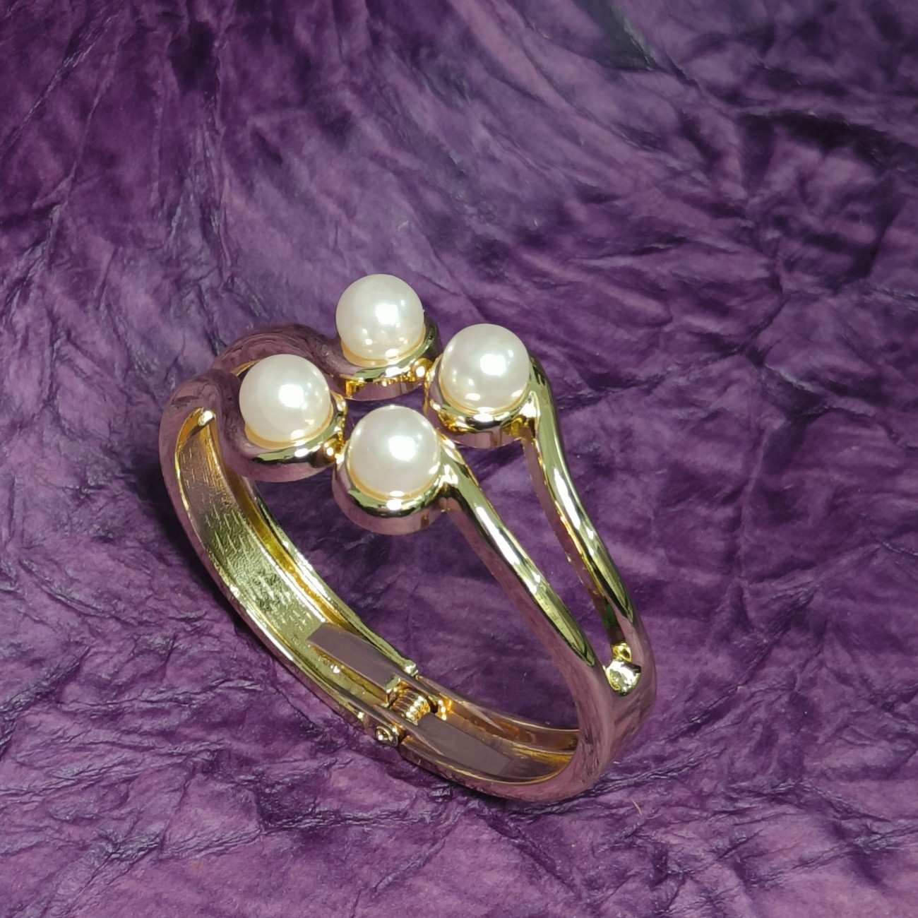 Elowen Pearl Arc Cuff Bracelet
