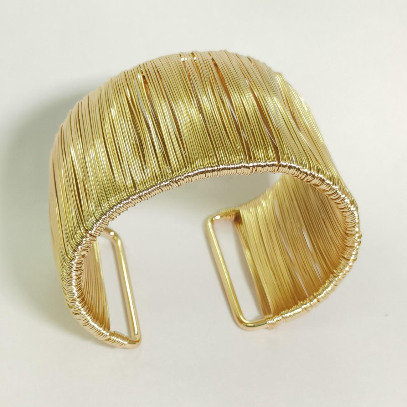 Aurelia Woven Gold Cuff