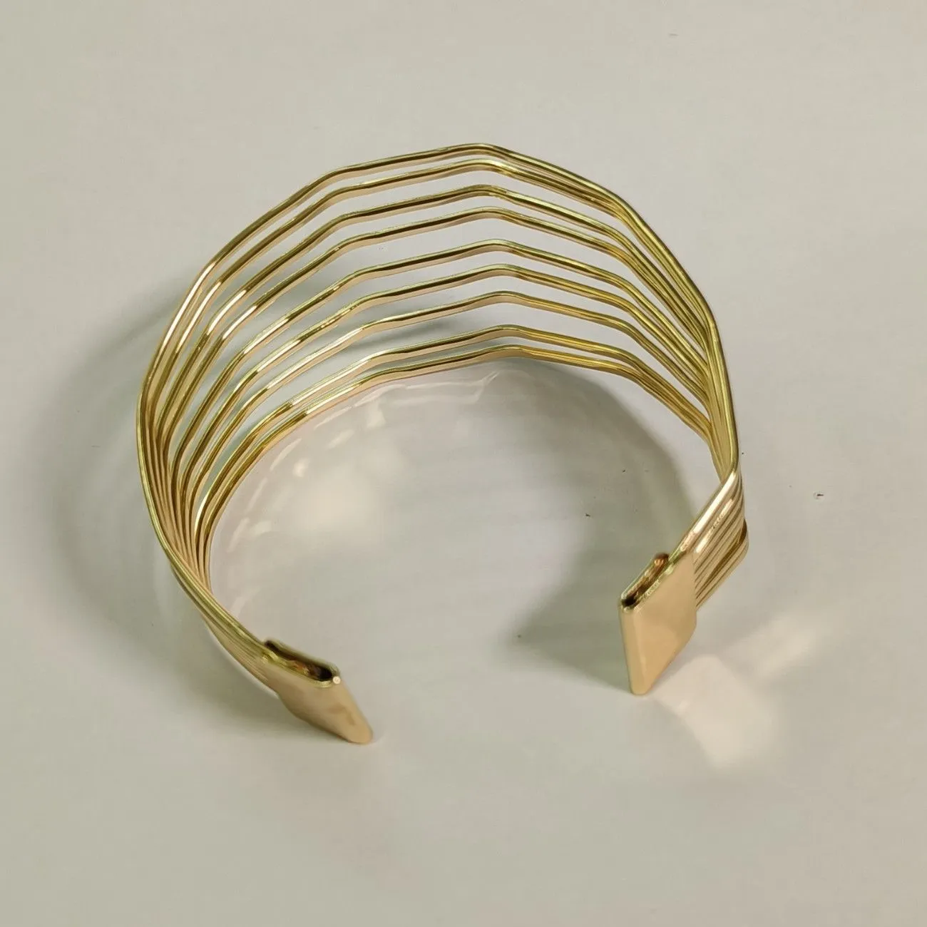 Elara Multi-Line Gold Cuff