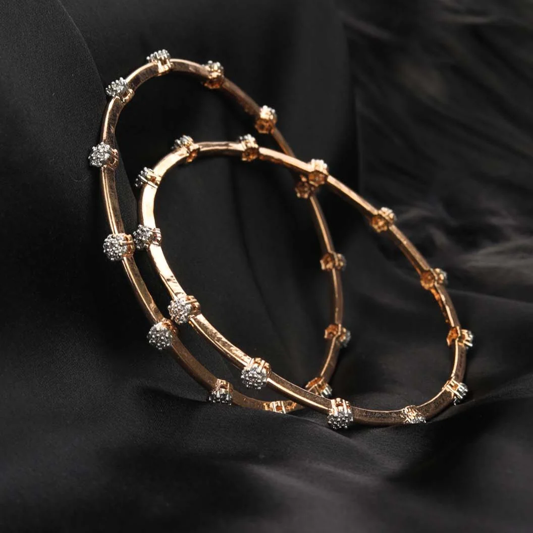 Rosé Stud Orbit Bangles