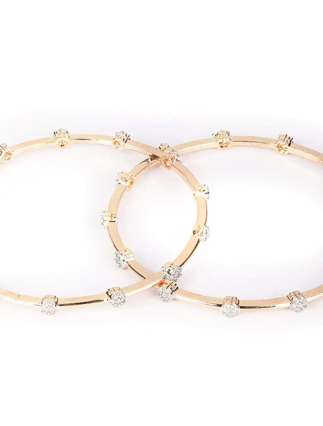 Rosé Stud Orbit Bangles