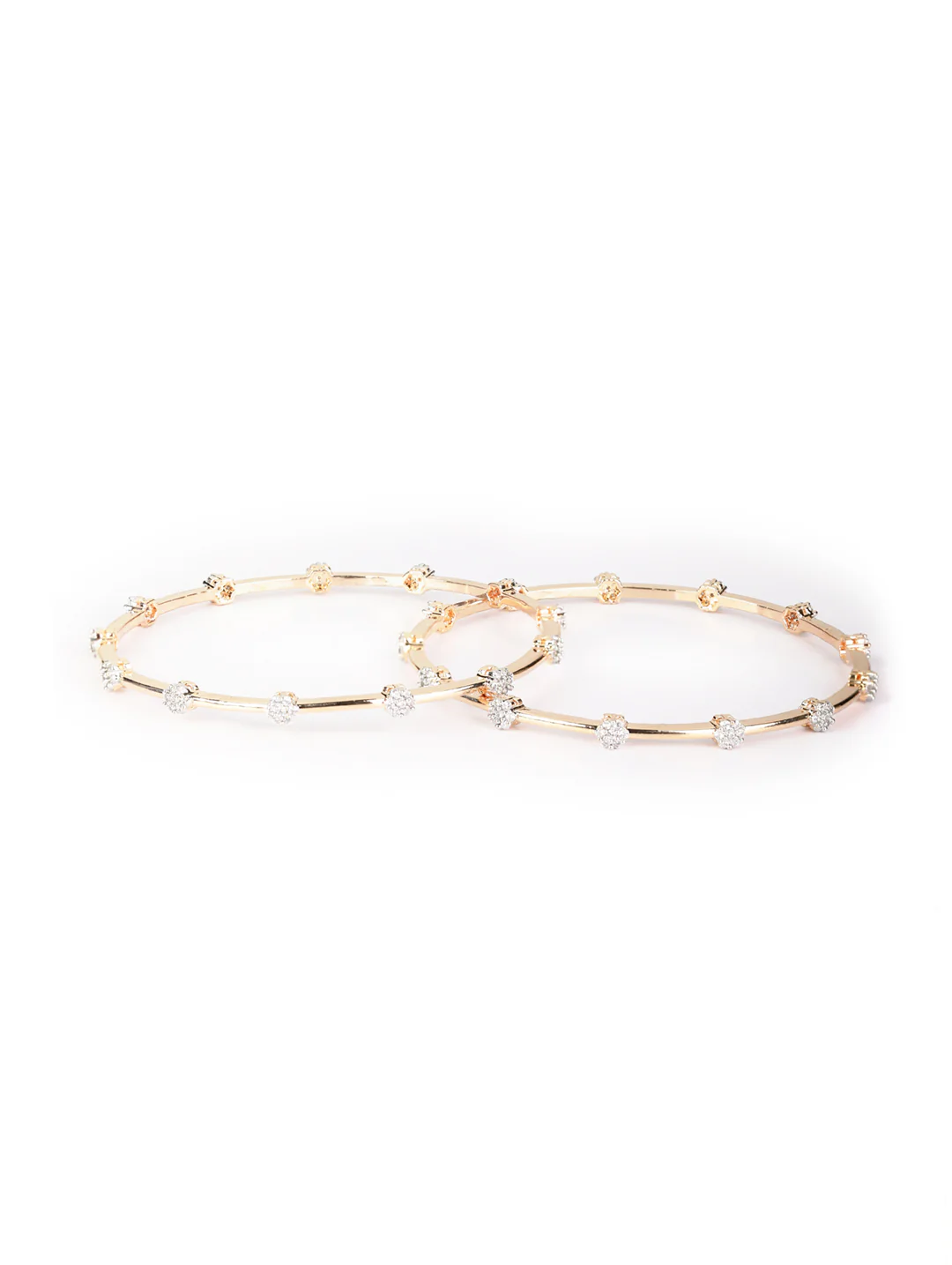Rosé Stud Orbit Bangles
