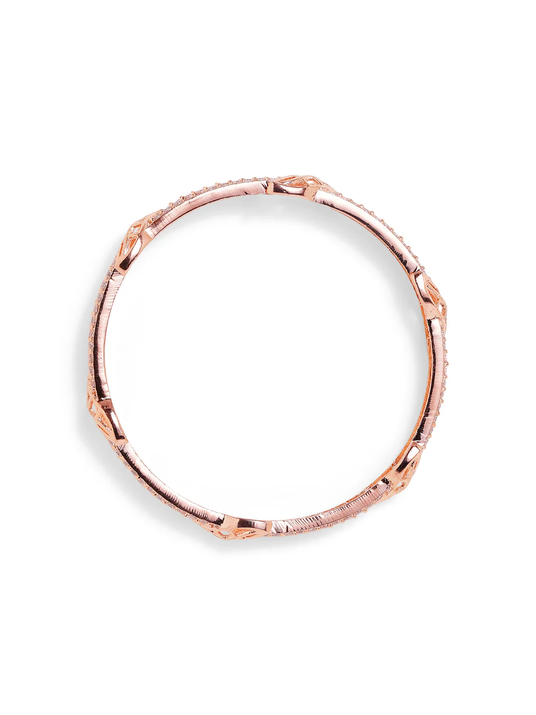 Aurelia Weave Luxe Bangles (Rose Gold Finish)
