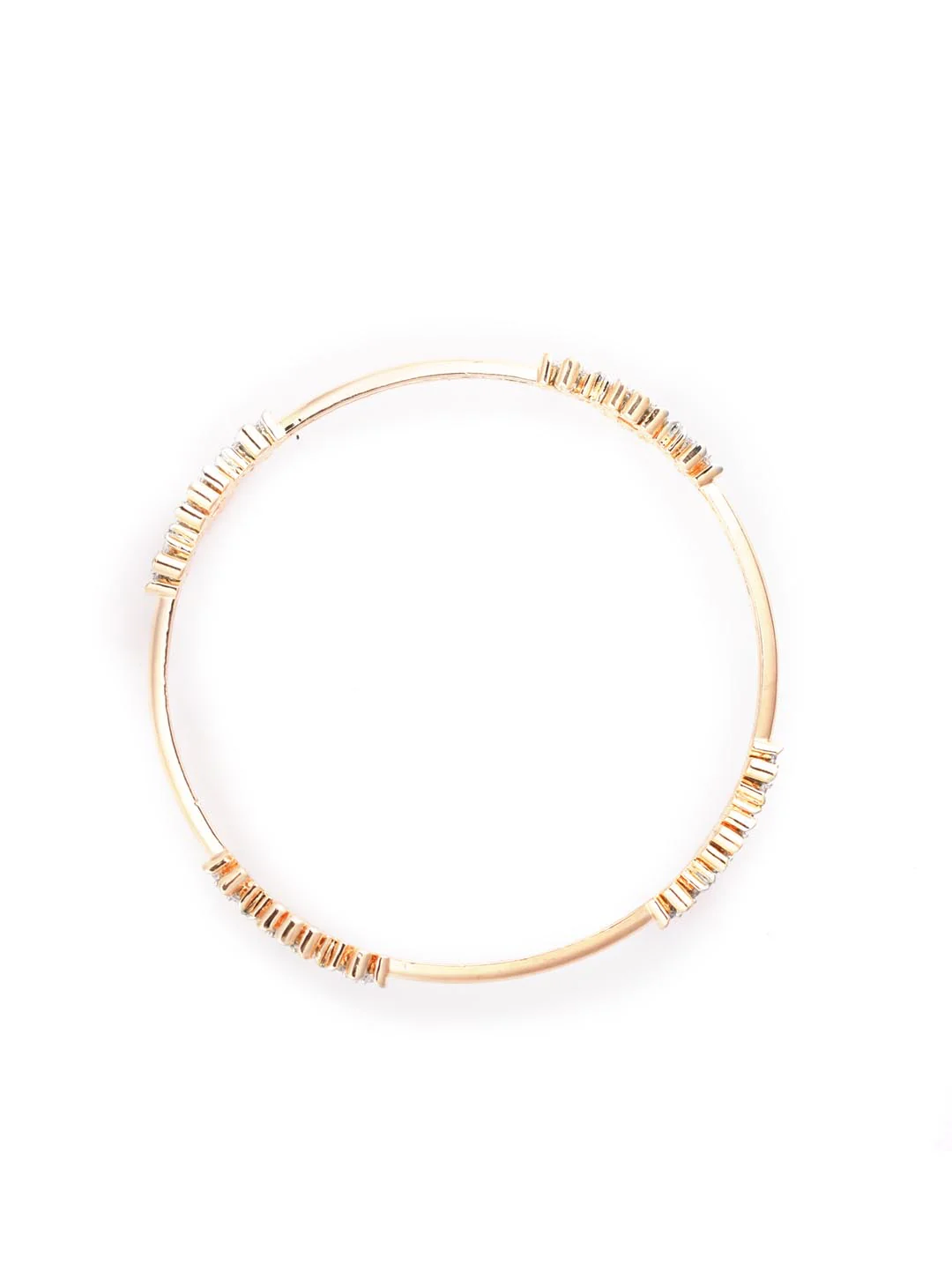 Celeste Bloom Curve Bangles (Rose Gold Finish)