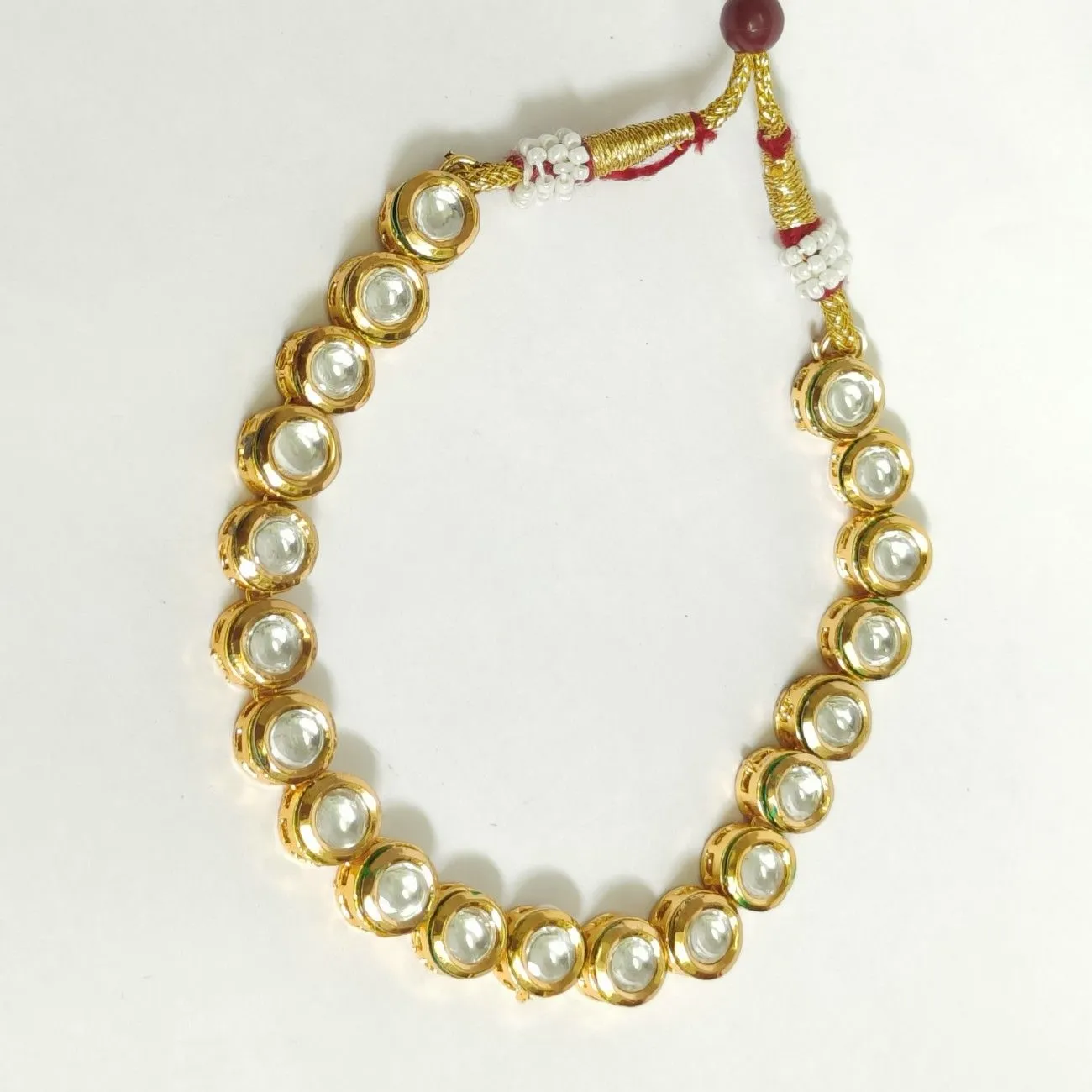 The Classic Single Line Kundan Necklace Set