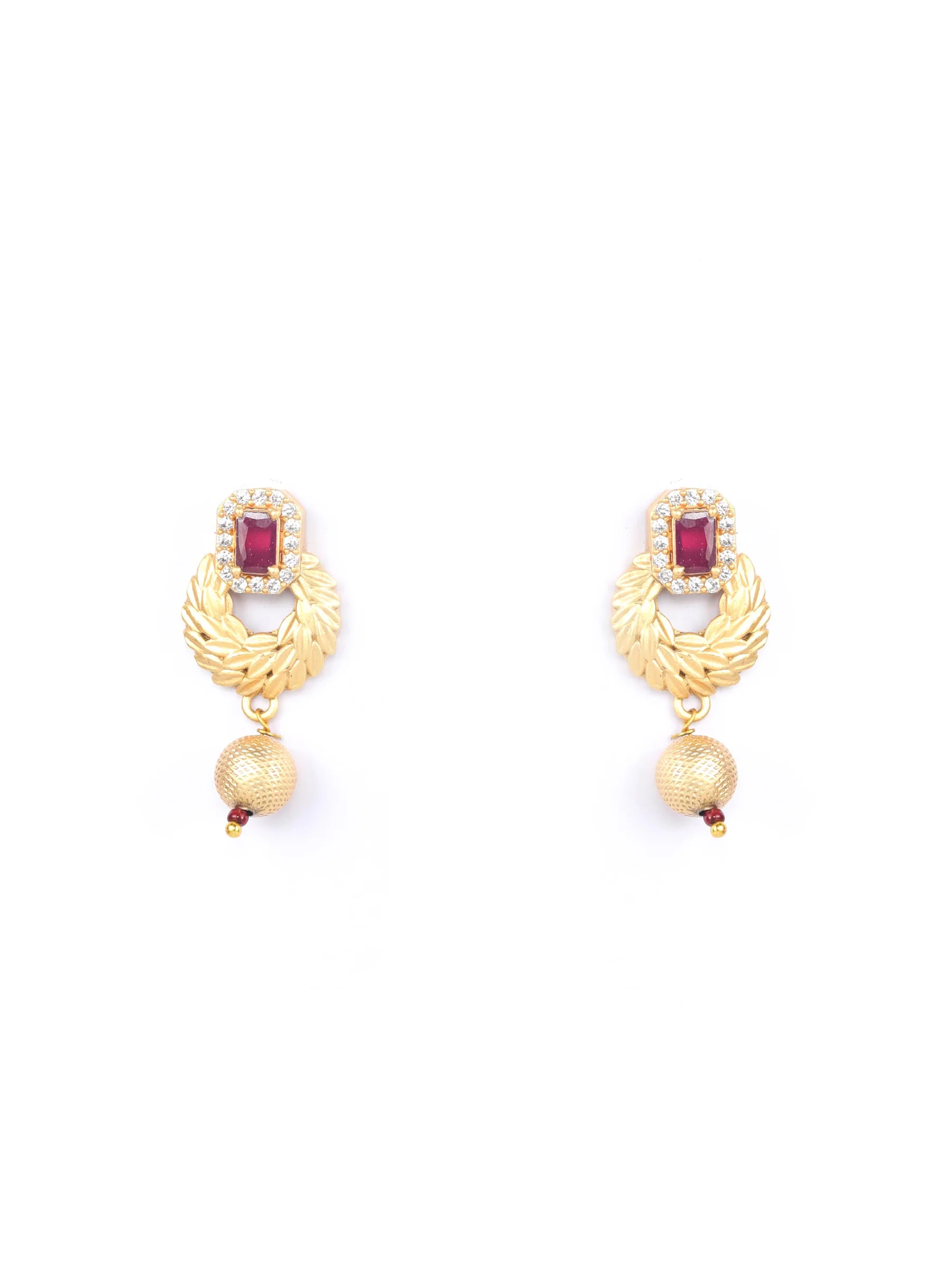 The Ruby Golden Nest with Pearl Drop