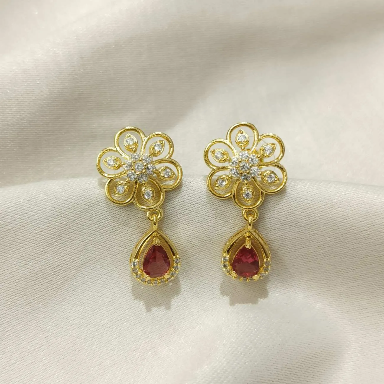 Gulnaar Bloom Drop Earrings